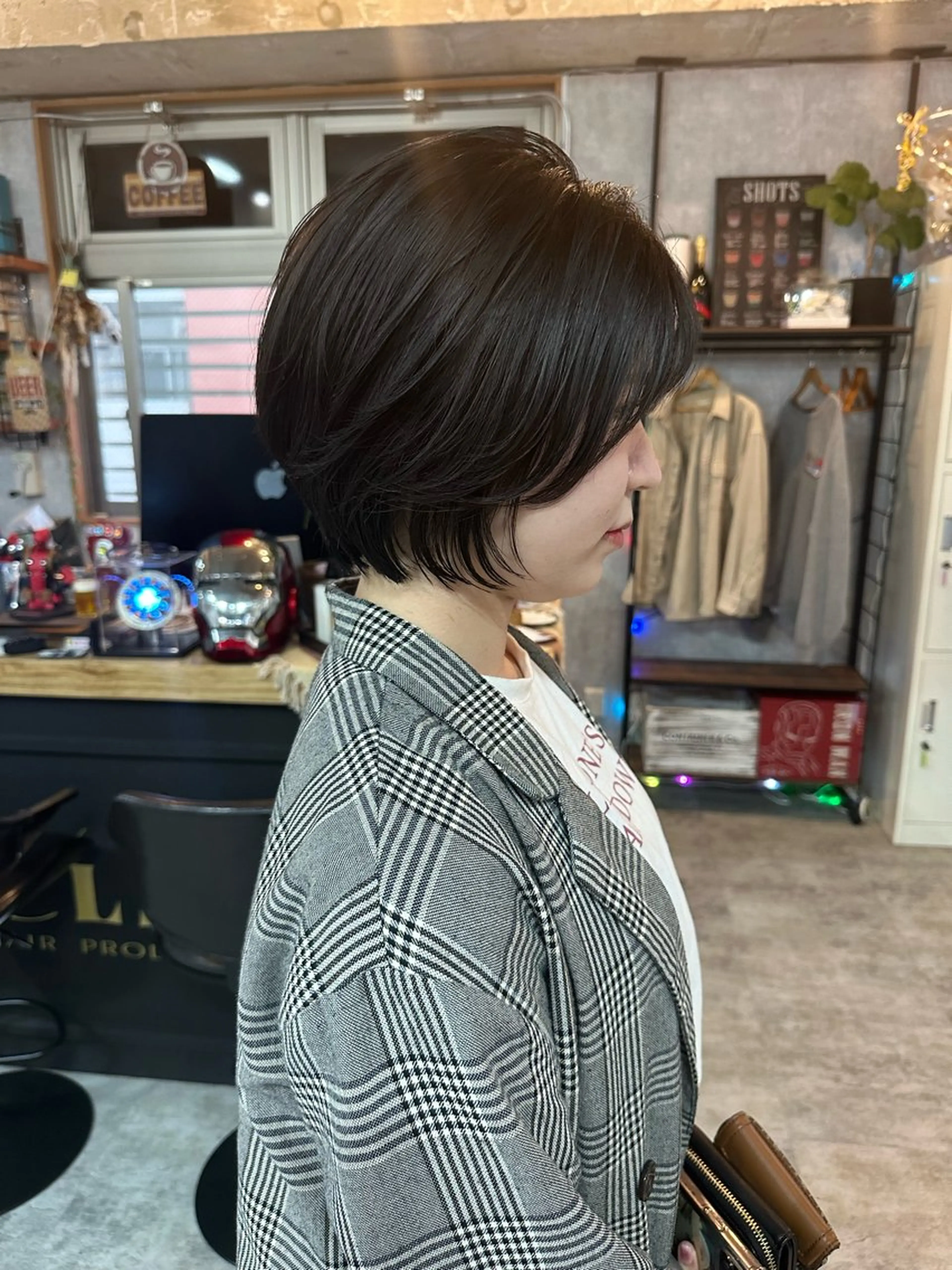 ショート 切りっぱなしボブ ショートボブ ハンサムショート 丸みショート ボブ C’LD hair  produce /シールドヘア所属・モテ髪/ボブ/ショー ト/アダチフウトのヘアスタイル