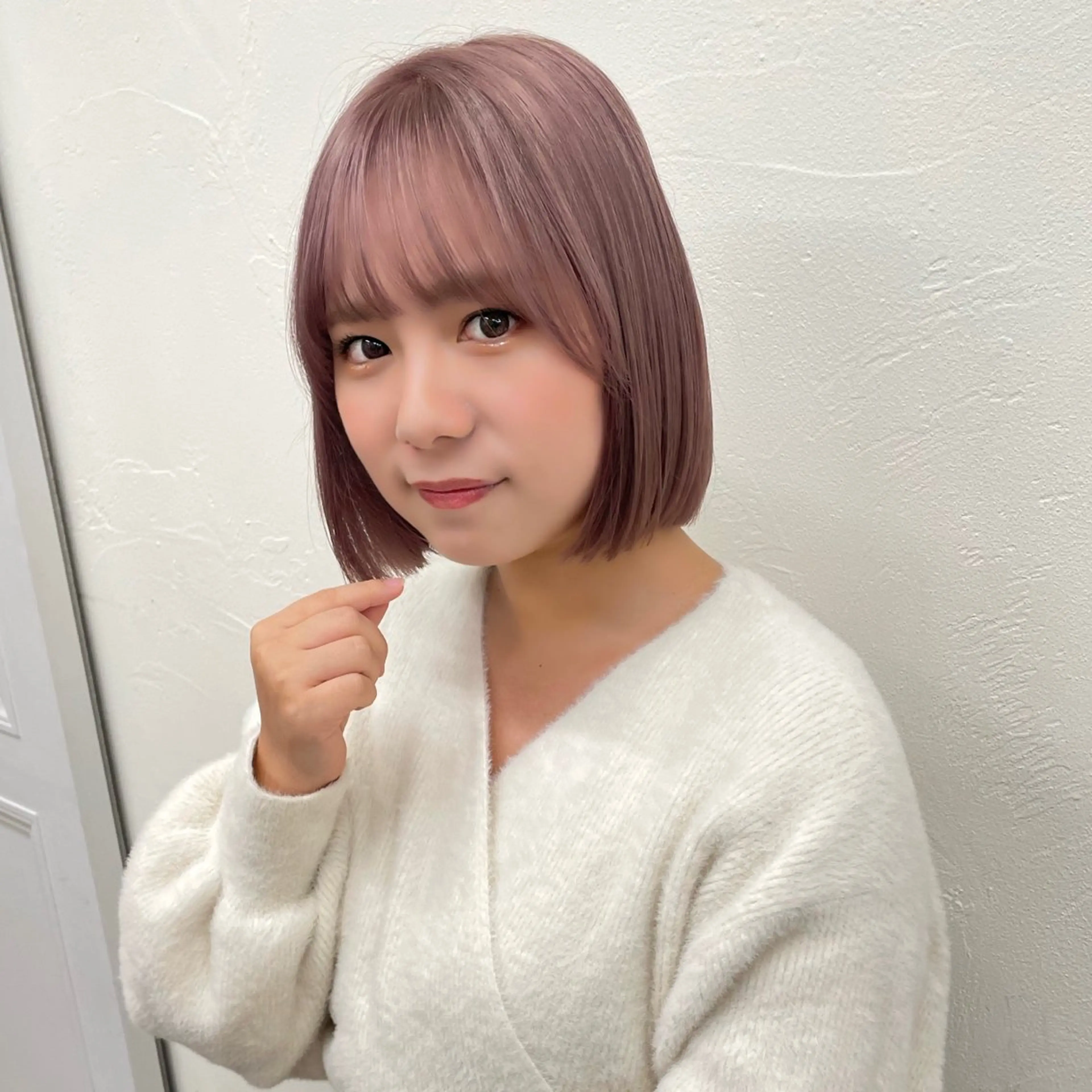 【1日2名様限定💍】髪質改善うる艶シングルカラー×ボブカット×最新トリートメントの写真