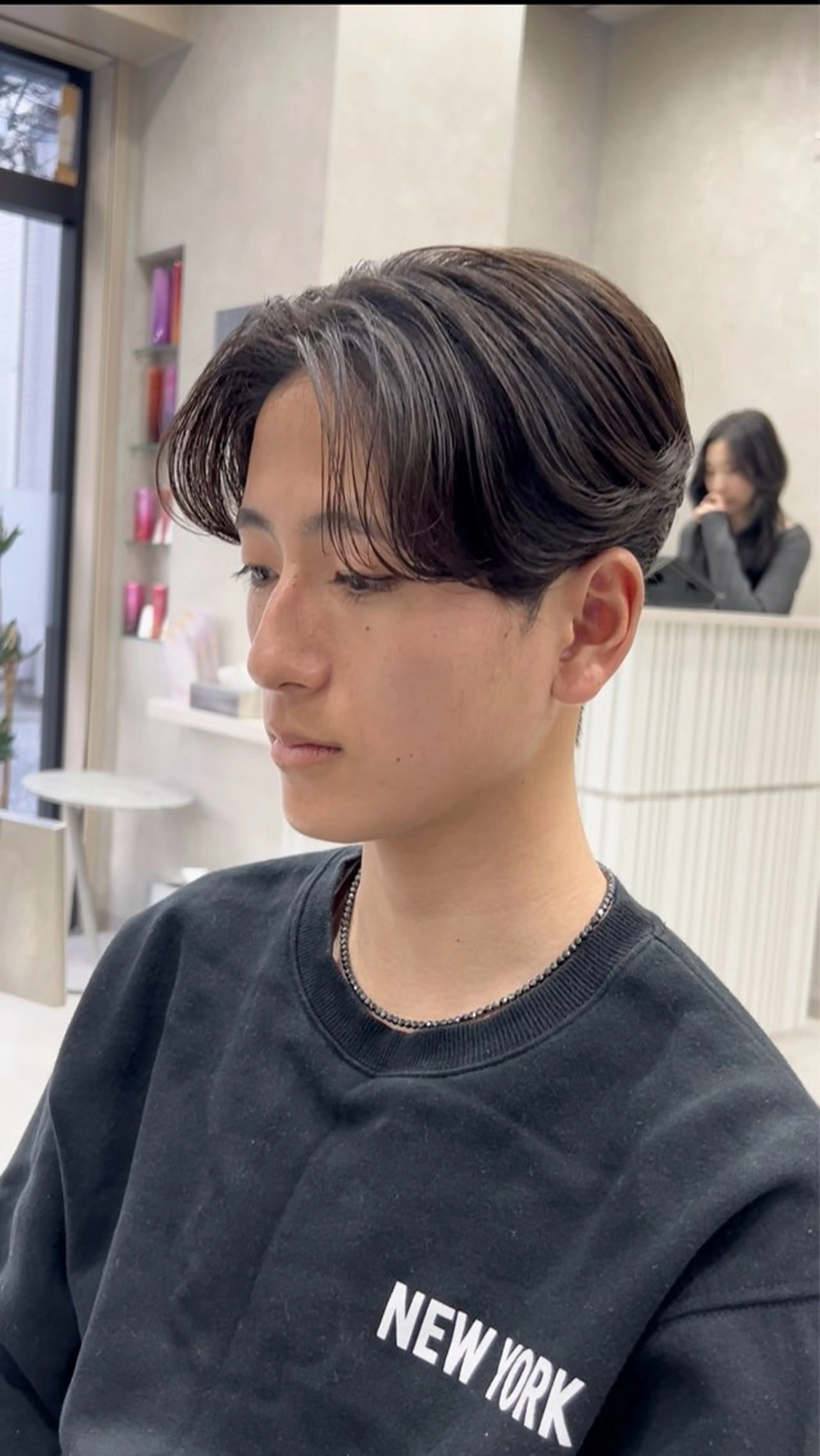 メンズ カット 縮毛矯正 毛流れ/メンズパーマ kanata/溝の口のヘアスタイル