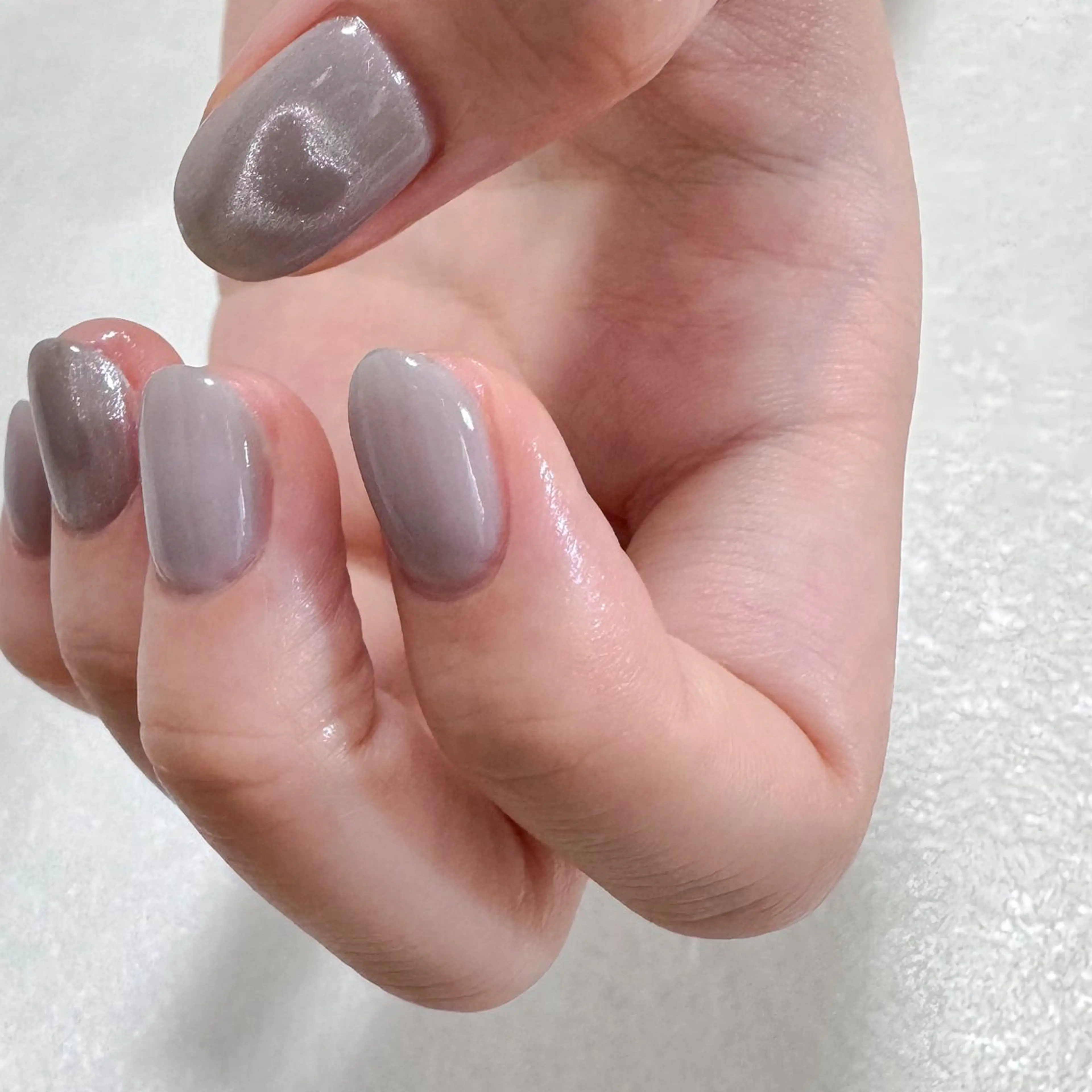 ネイル ブルー ハート マグネットネイル 夏ネイル ハンドネイル pointillé .ayaのネイルデザイン