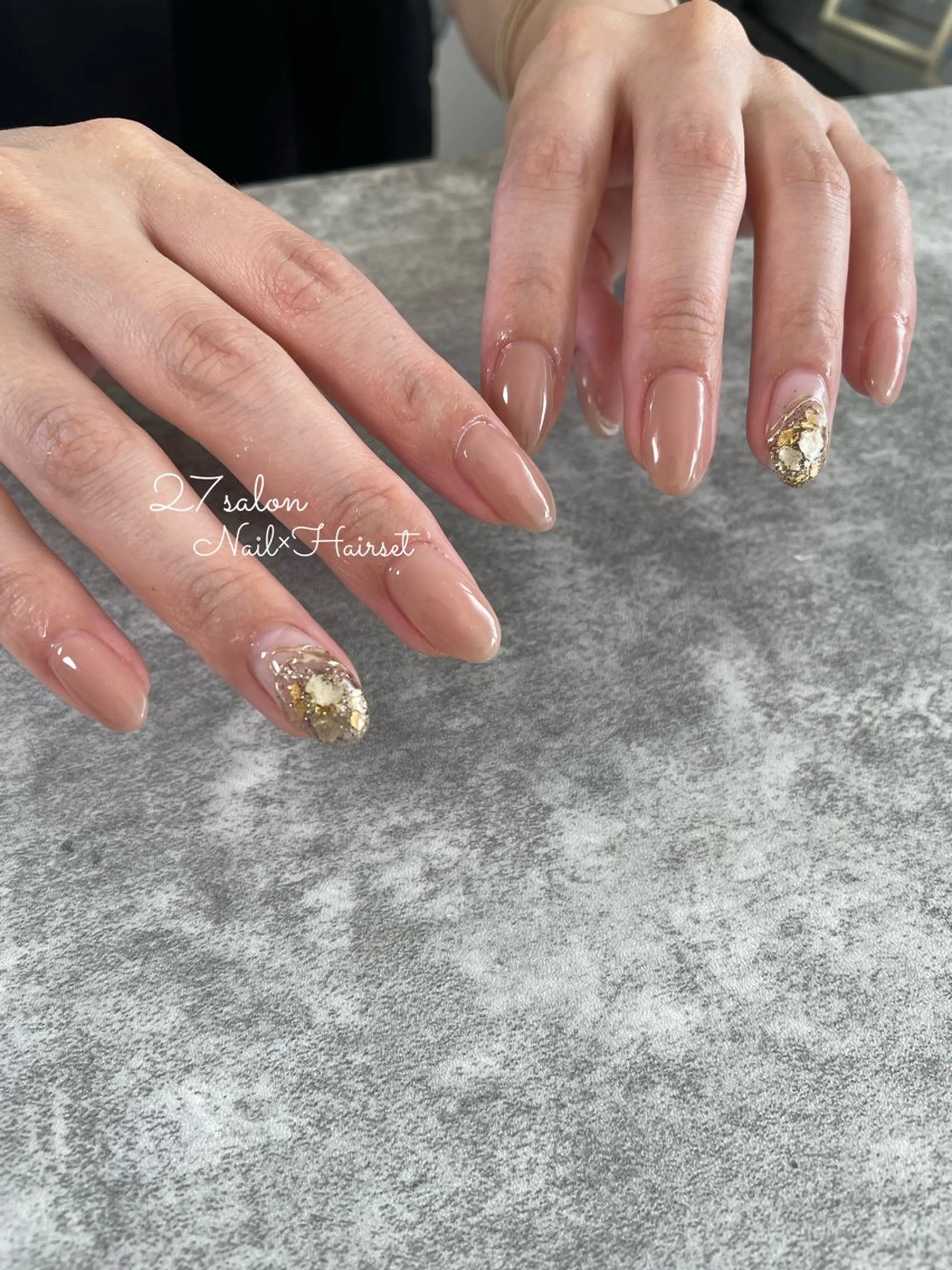 ネイル オフィスネイル シンプルネイル 27salon yuinaのネイルデザイン