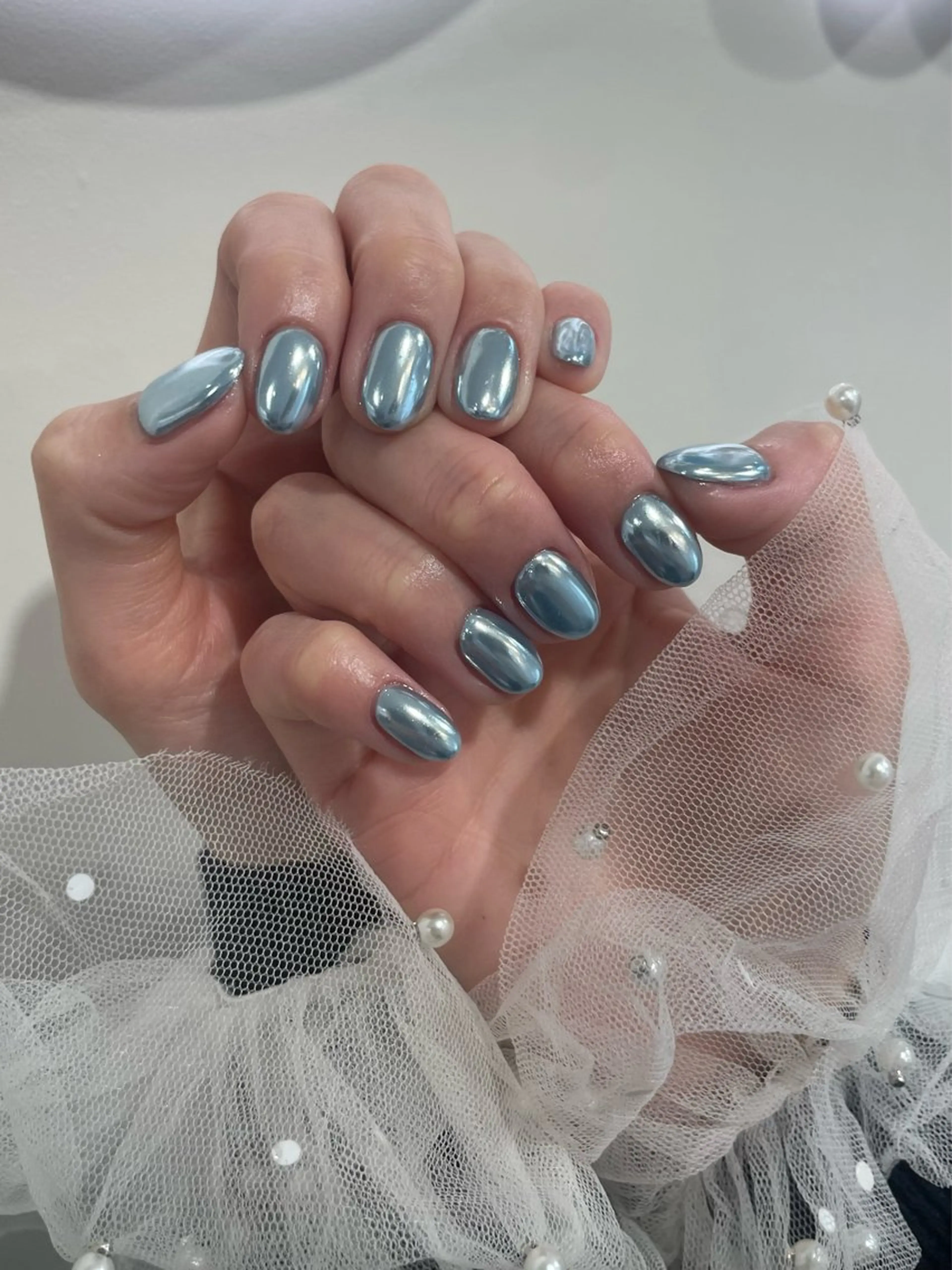 ネイル ミラーネイル Raviy大阪店所属・Himeka⟡ jr.nailistのネイルデザイン