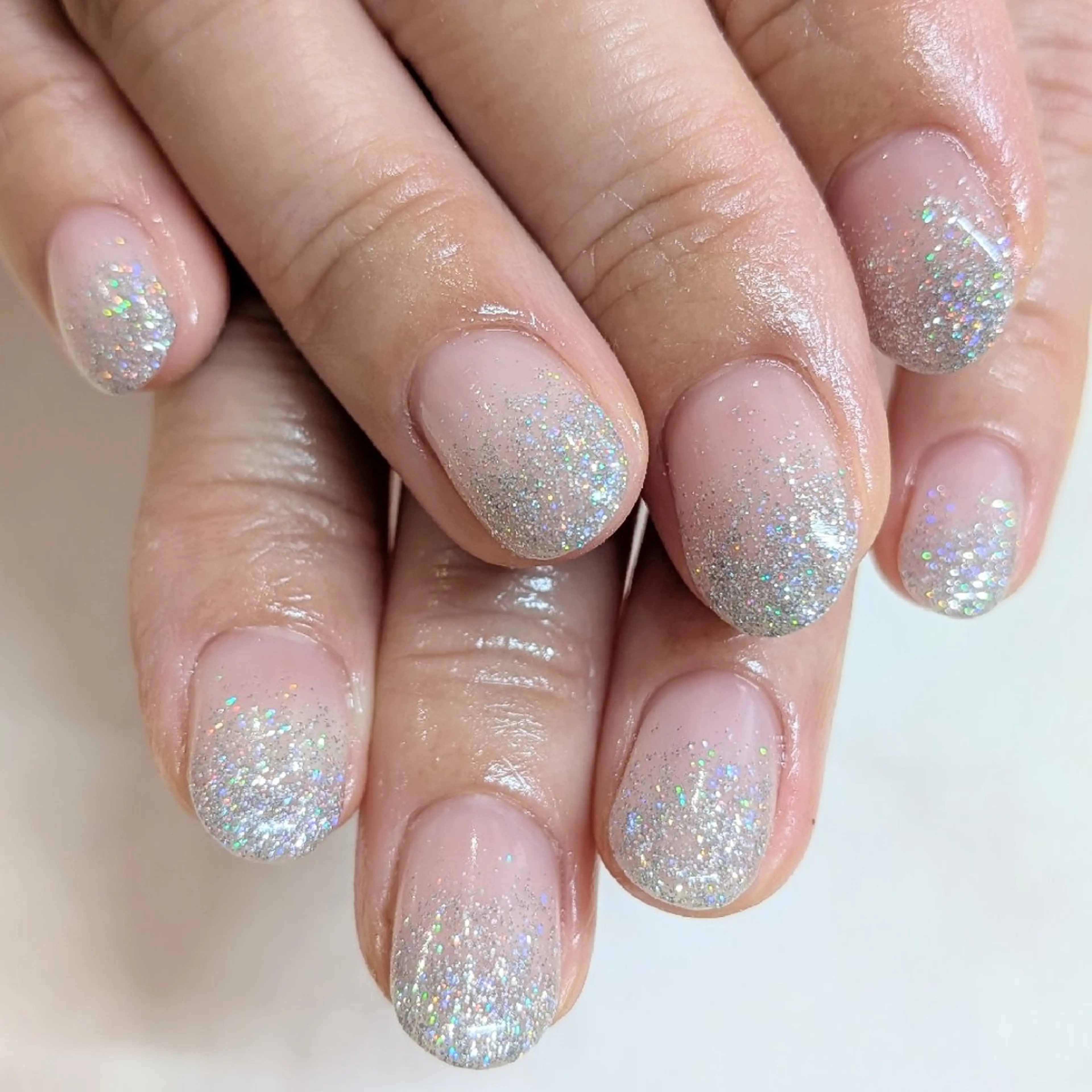 ネイル ラメ(グリッター) ラメグラデーション Gerbera Nailistのネイルデザイン