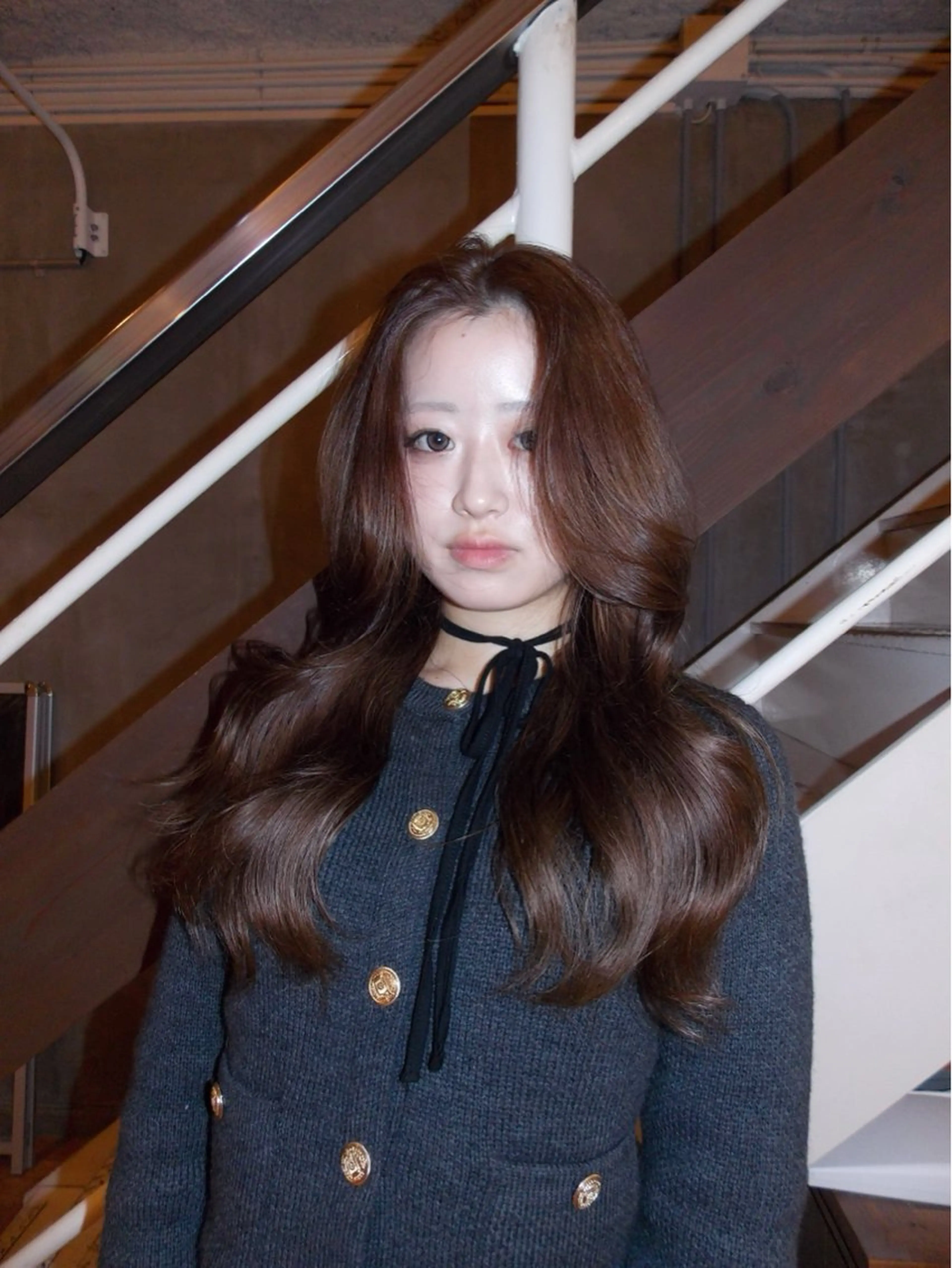 ロング カラー ヘアカラー 北堀江/透明感カラー /レイヤー/じゅきのヘアスタイル