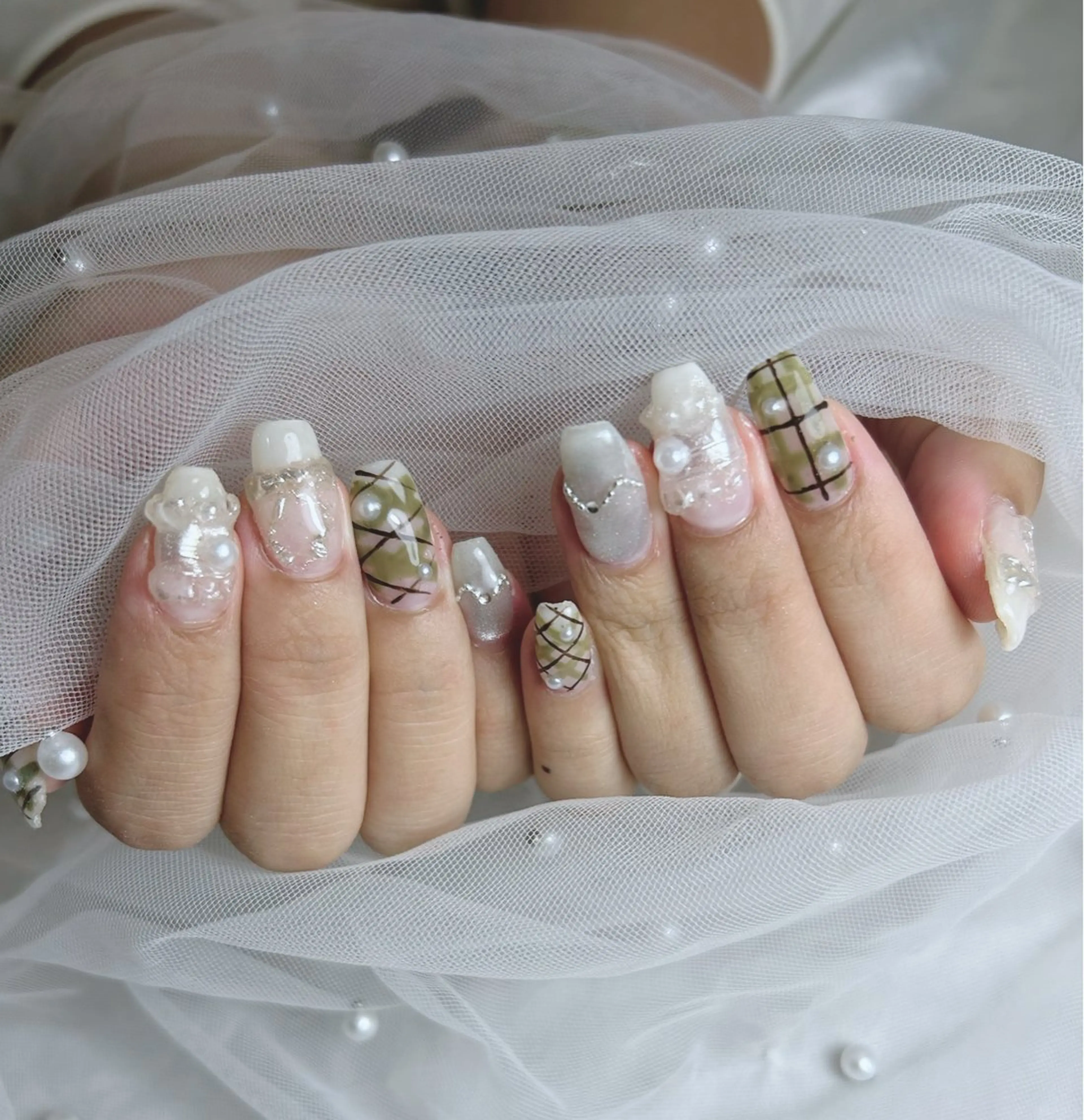 ネイル ハンドネイル Monart♡ 石光のネイルデザイン