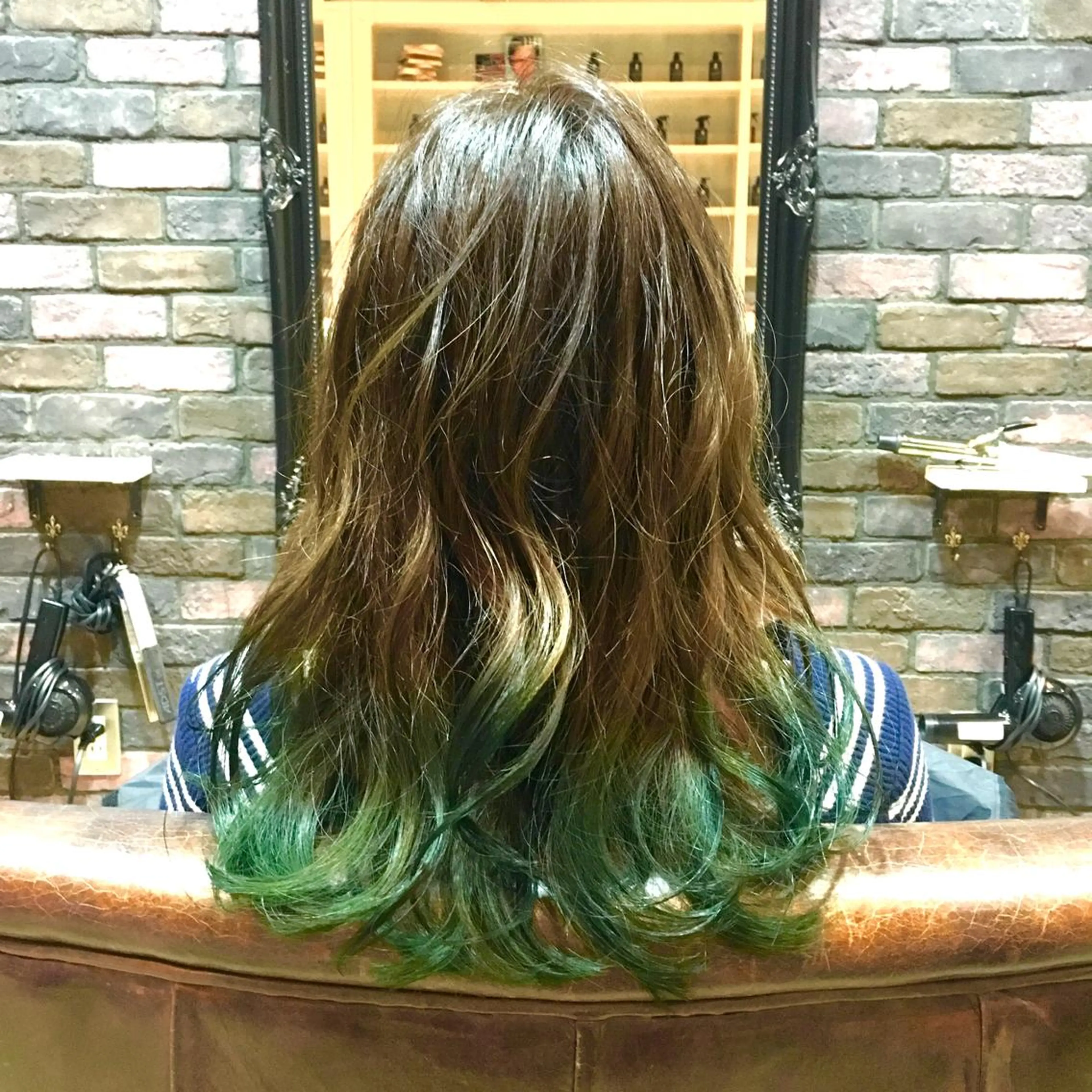 セミロング カラー olga所属・松尾謙佑【ハイライト LEDエクステ】のヘアスタイル