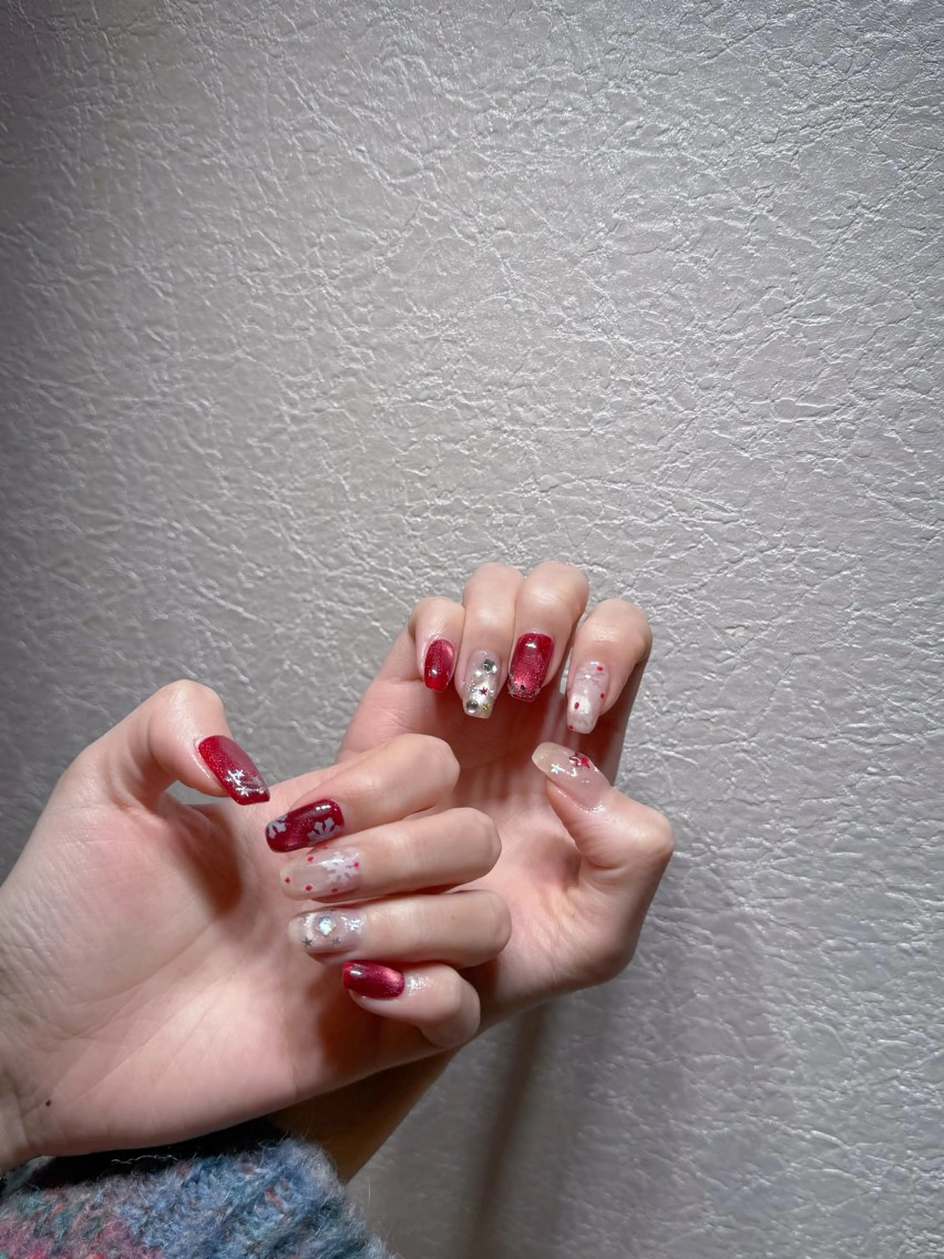 ネイル アートネイル フットネイル ジェルネイル ハート マグネットネイル Babarla Nailのネイルデザイン