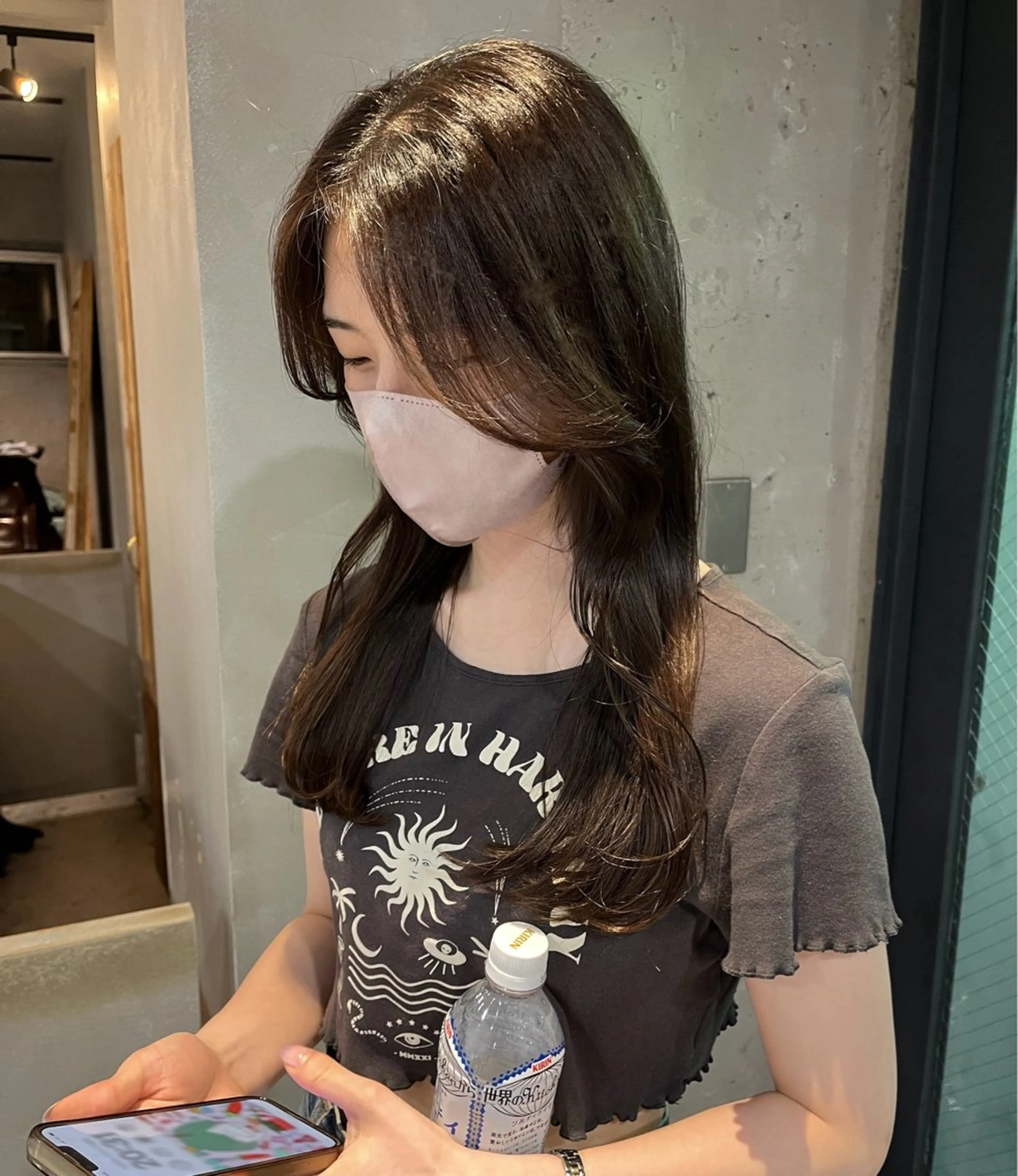 ロング カラー アッシュ tamakawa hinaのヘアスタイル