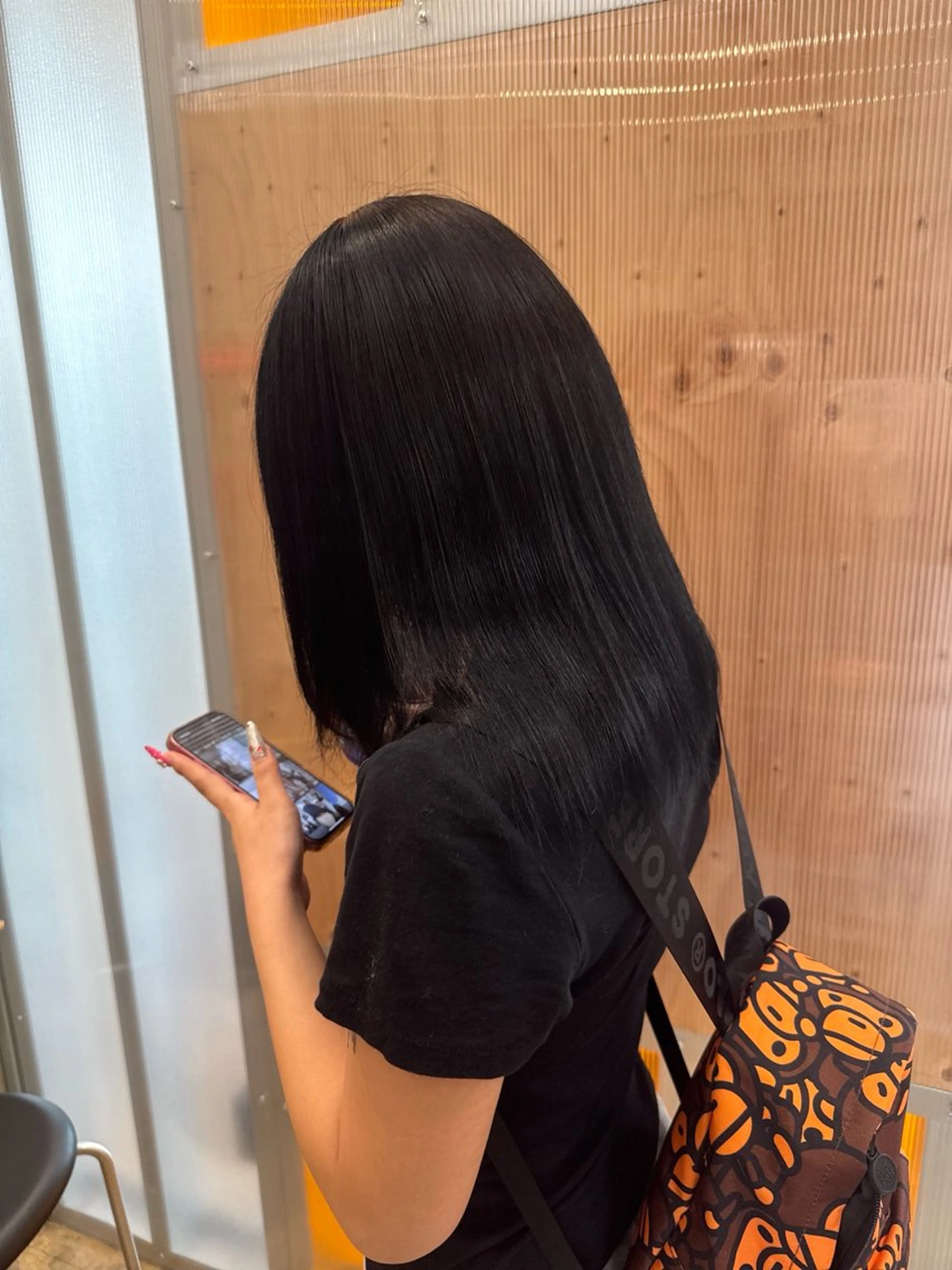 ミディアム カラー ショートボブ ミディアムパーマ アディクシーカラー ブリーチ ケアブリーチ KAAI ㅤのヘアスタイル