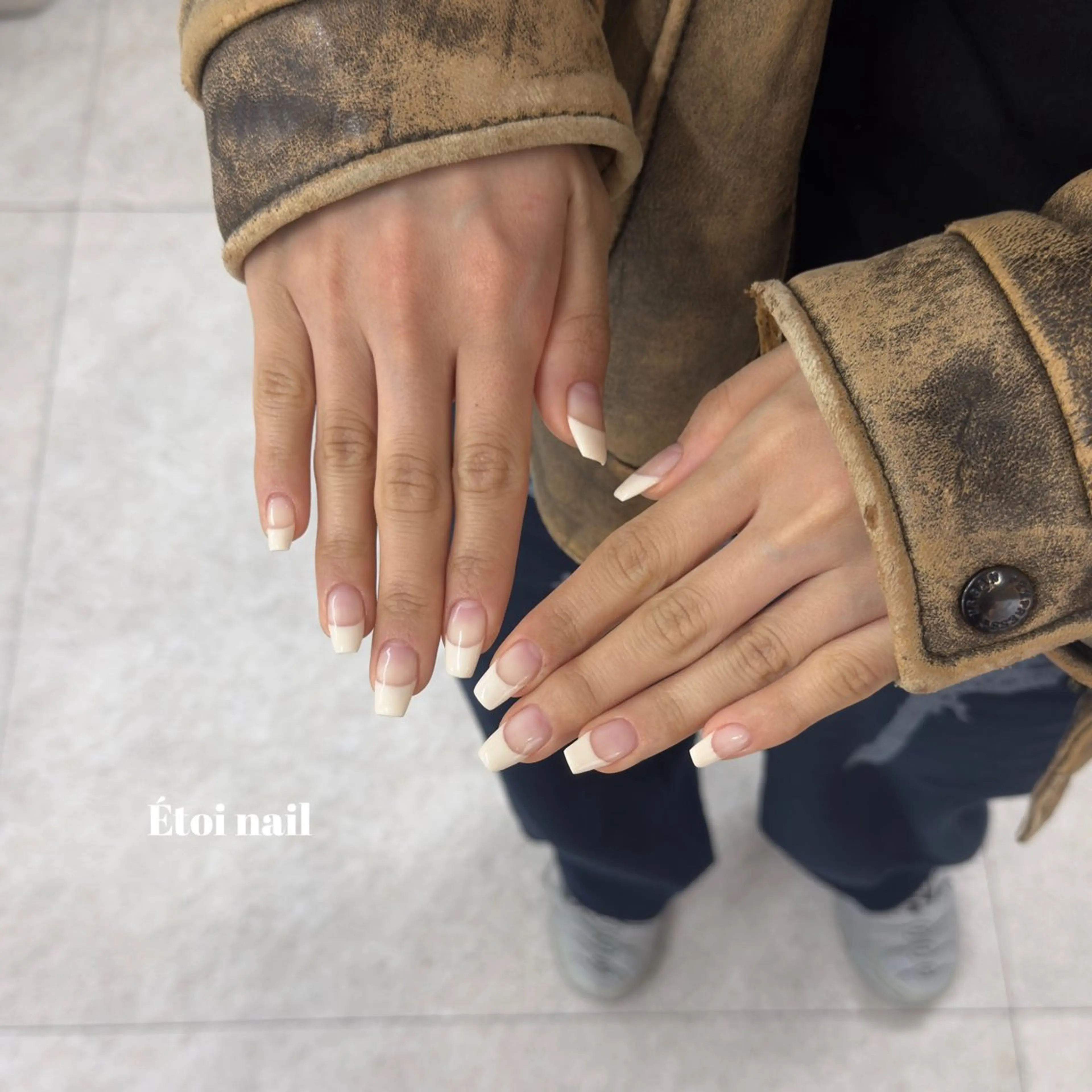 ネイル フレンチネイル ハンドネイル Étoi Nail はるのネイルデザイン