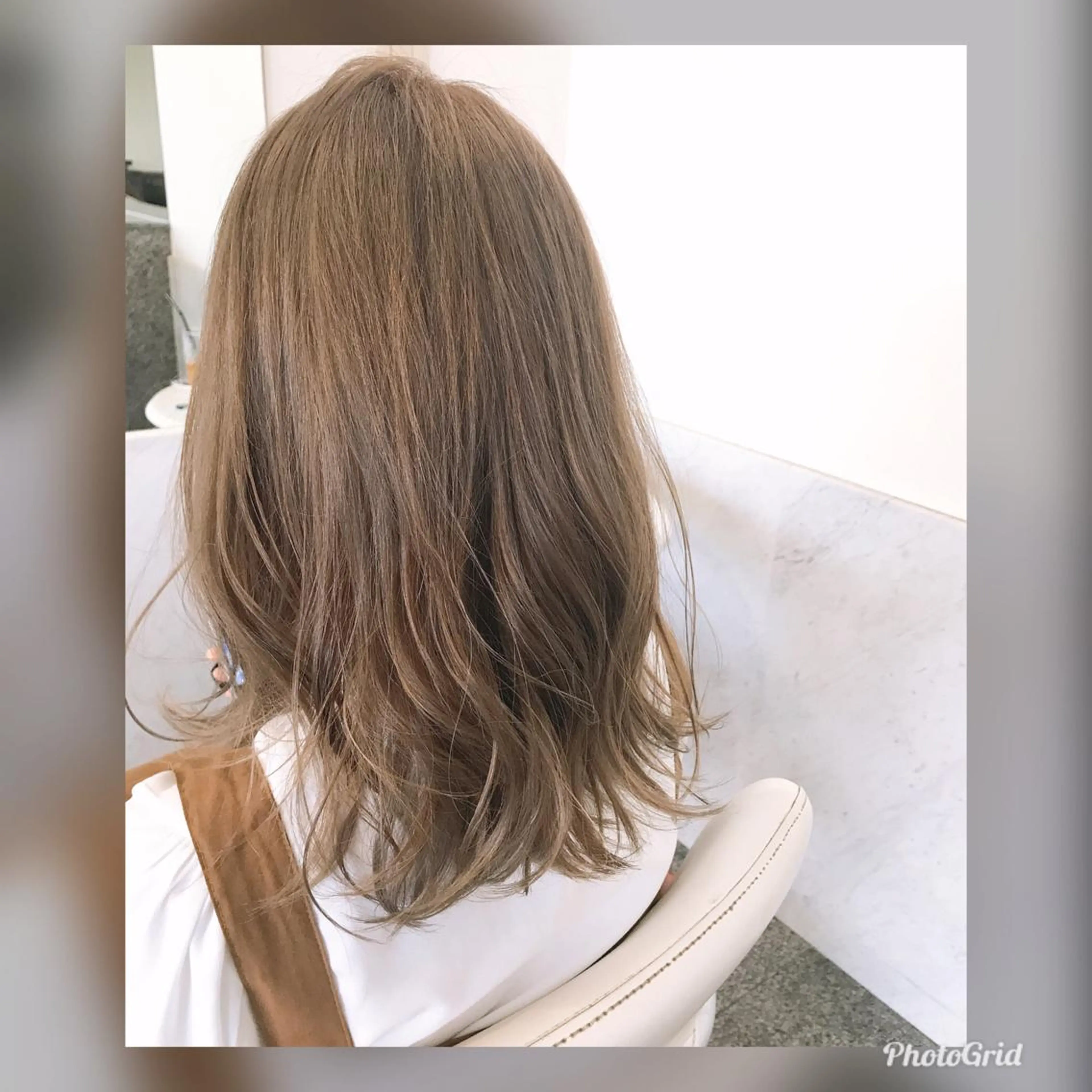 セミロング 大森 有紗のヘアスタイル