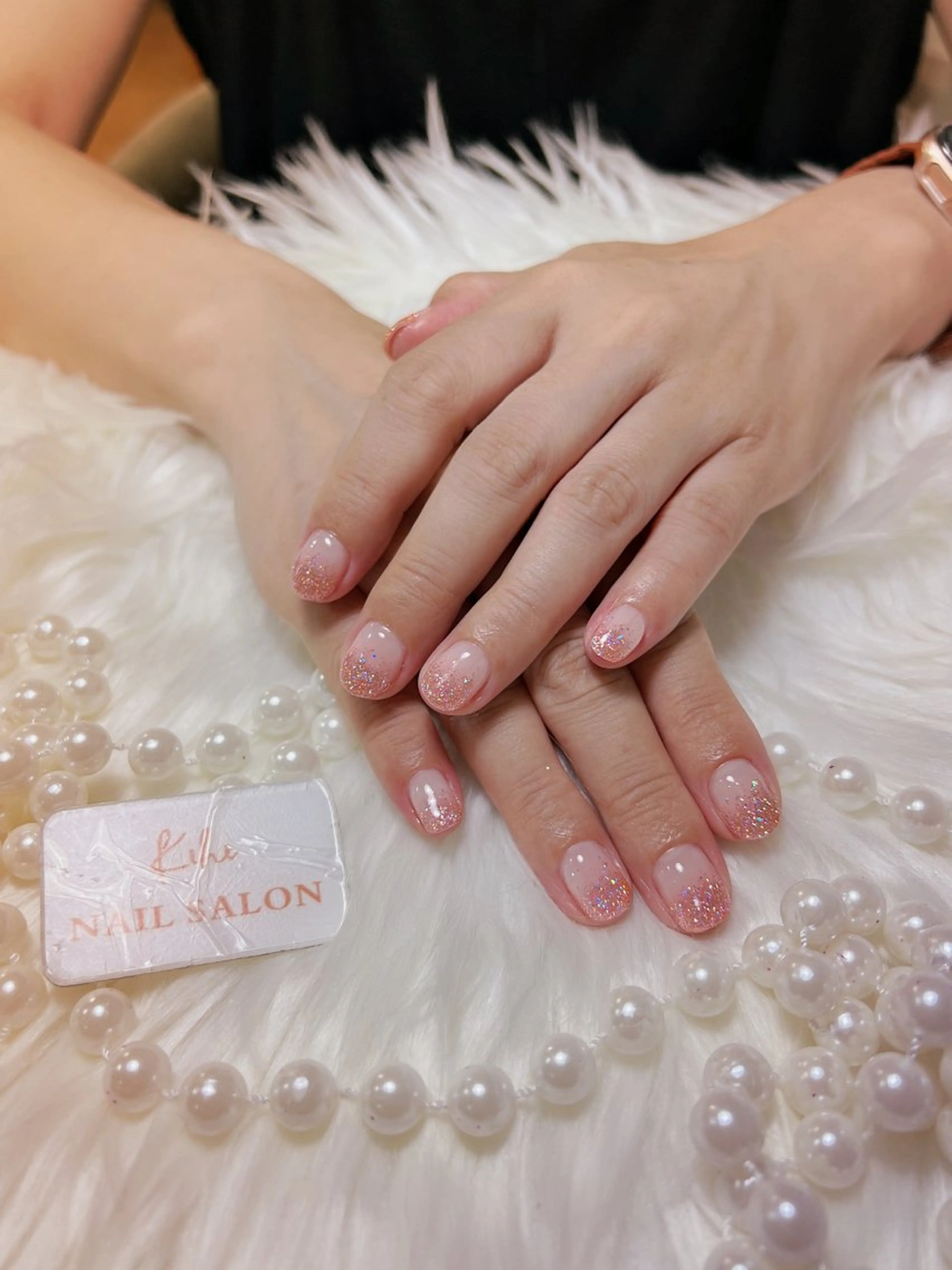 ネイル グラデーション ラメ(グリッター) ラメグラデーション 米澤 ハナユキのネイルデザイン