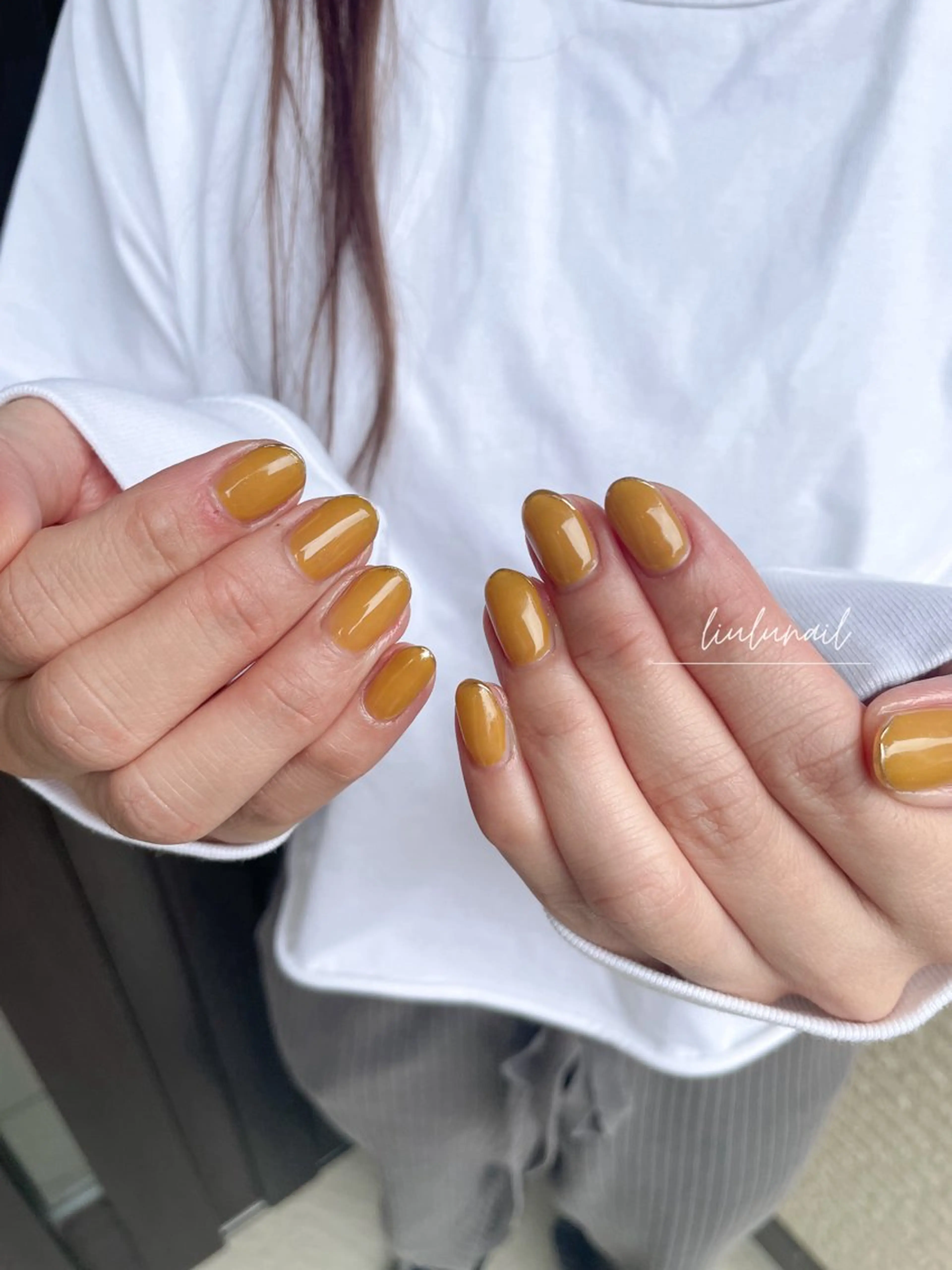 ネイル フレンチネイル ミラーネイル ハンドネイル liulu nailのネイルデザイン