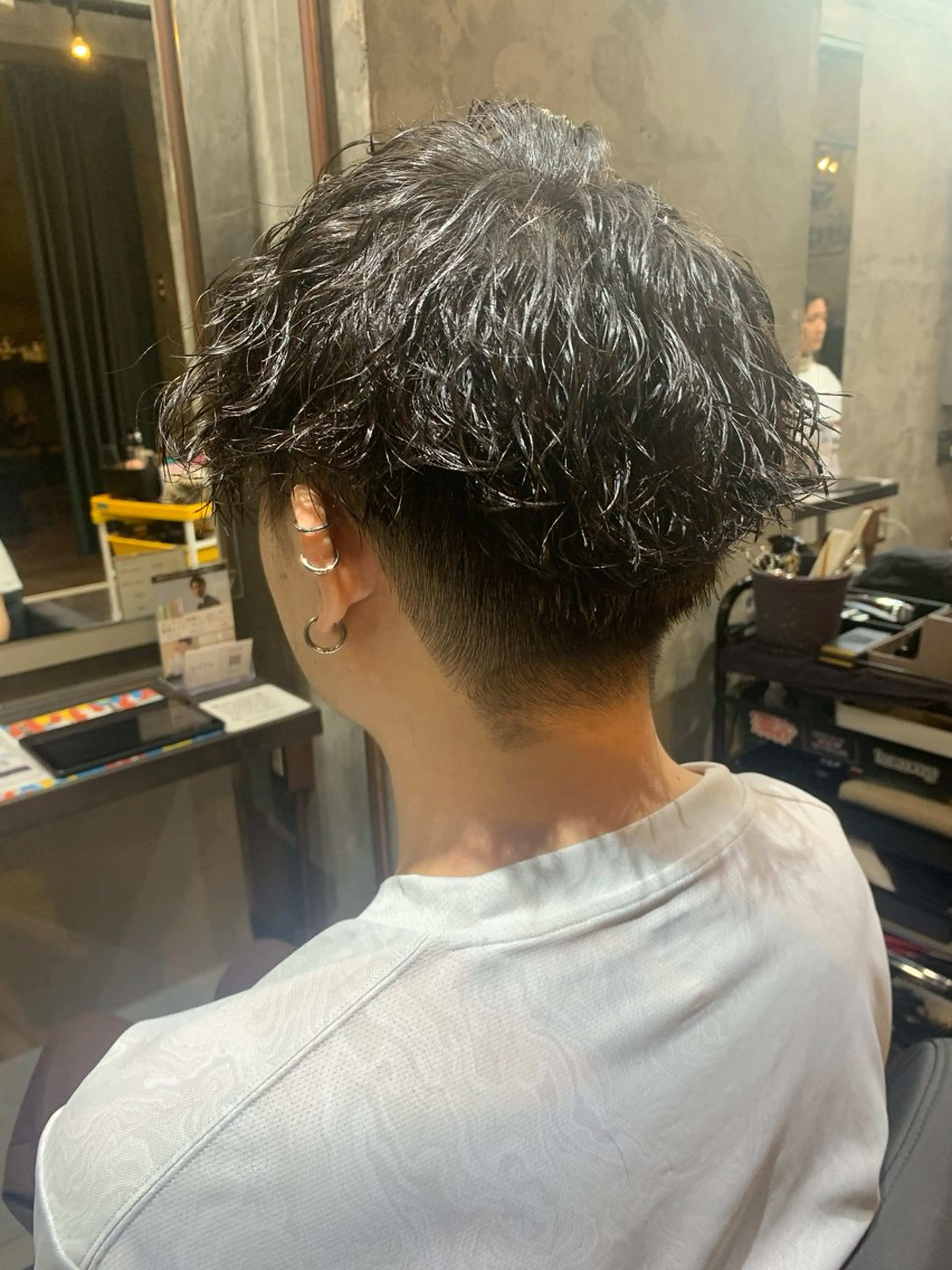 パーマ メンズ マッシュ メンズパーマ ツイストスパイラルパーマ スパイラルパーマ カット パーマ ⚡️メンズパーマ特化 mens支持◎/忠地のヘアスタイル