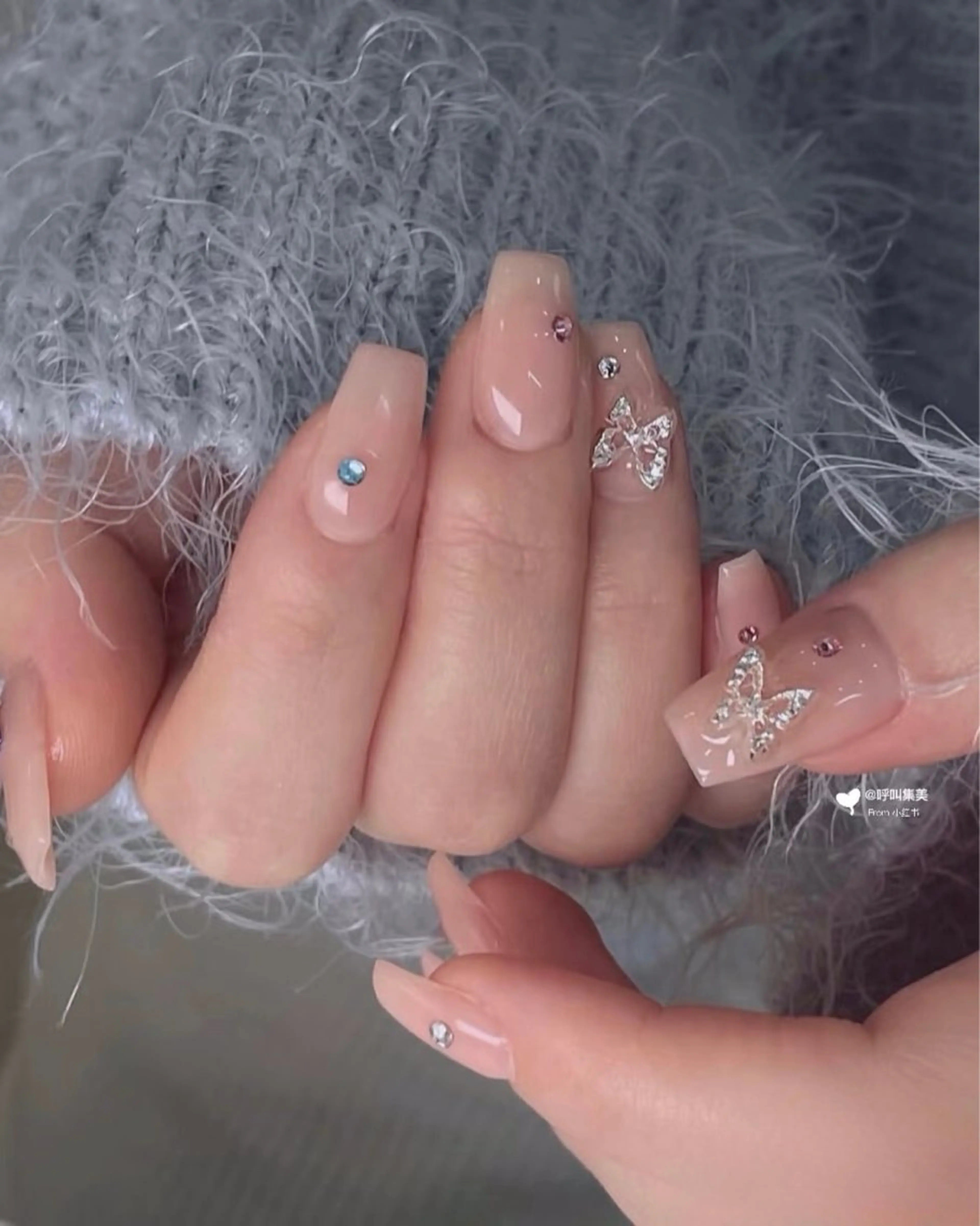 ネイル チークネイル 韓国ネイル マグネットネイル ミラーネイル ニュアンスネイル H&B せつかのネイルデザイン