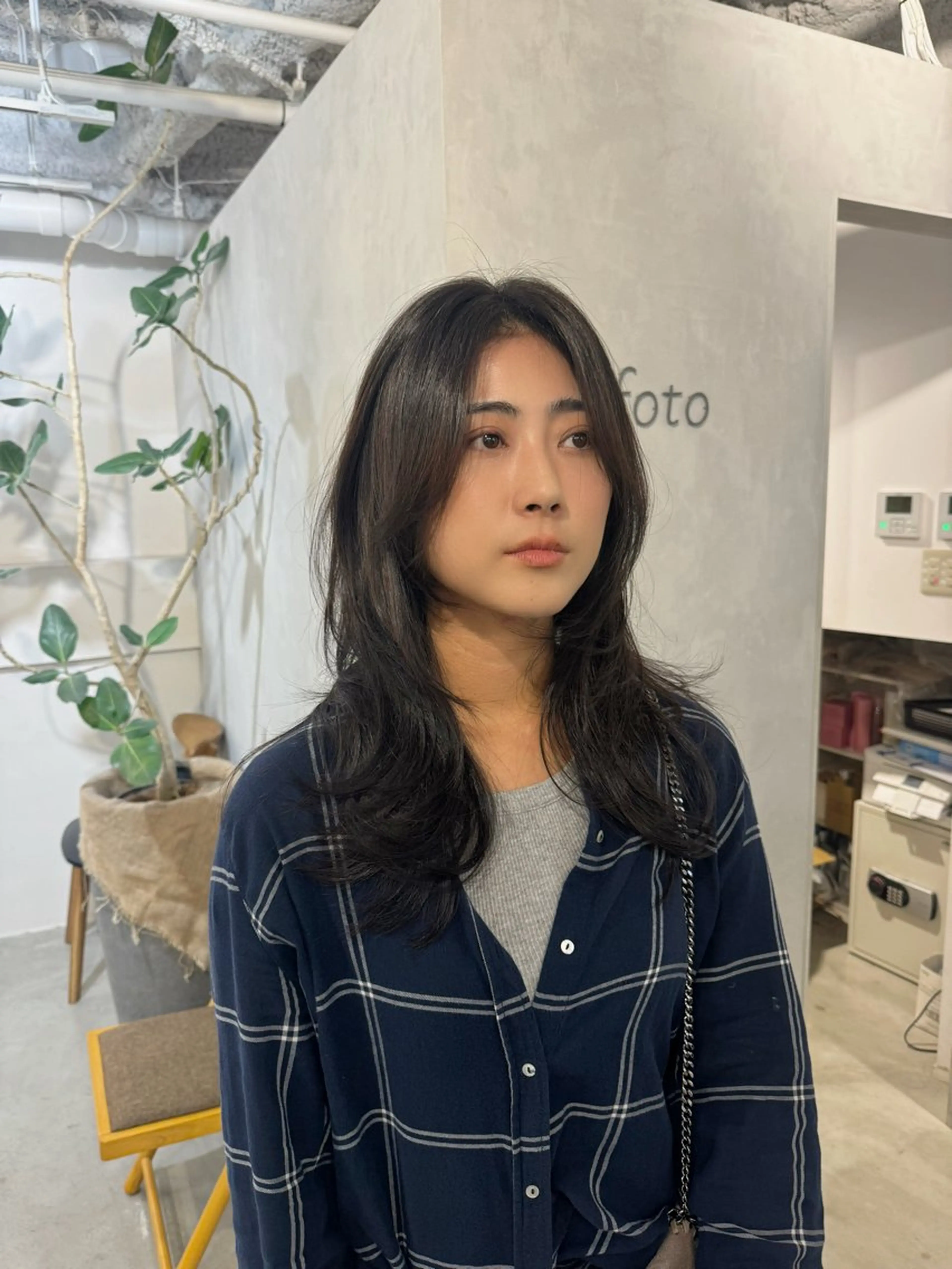 セミロング カット ヘアカラー トリートメント 顔周りcut・ご相談 ＝新宿しずく🇰🇷のヘアスタイル