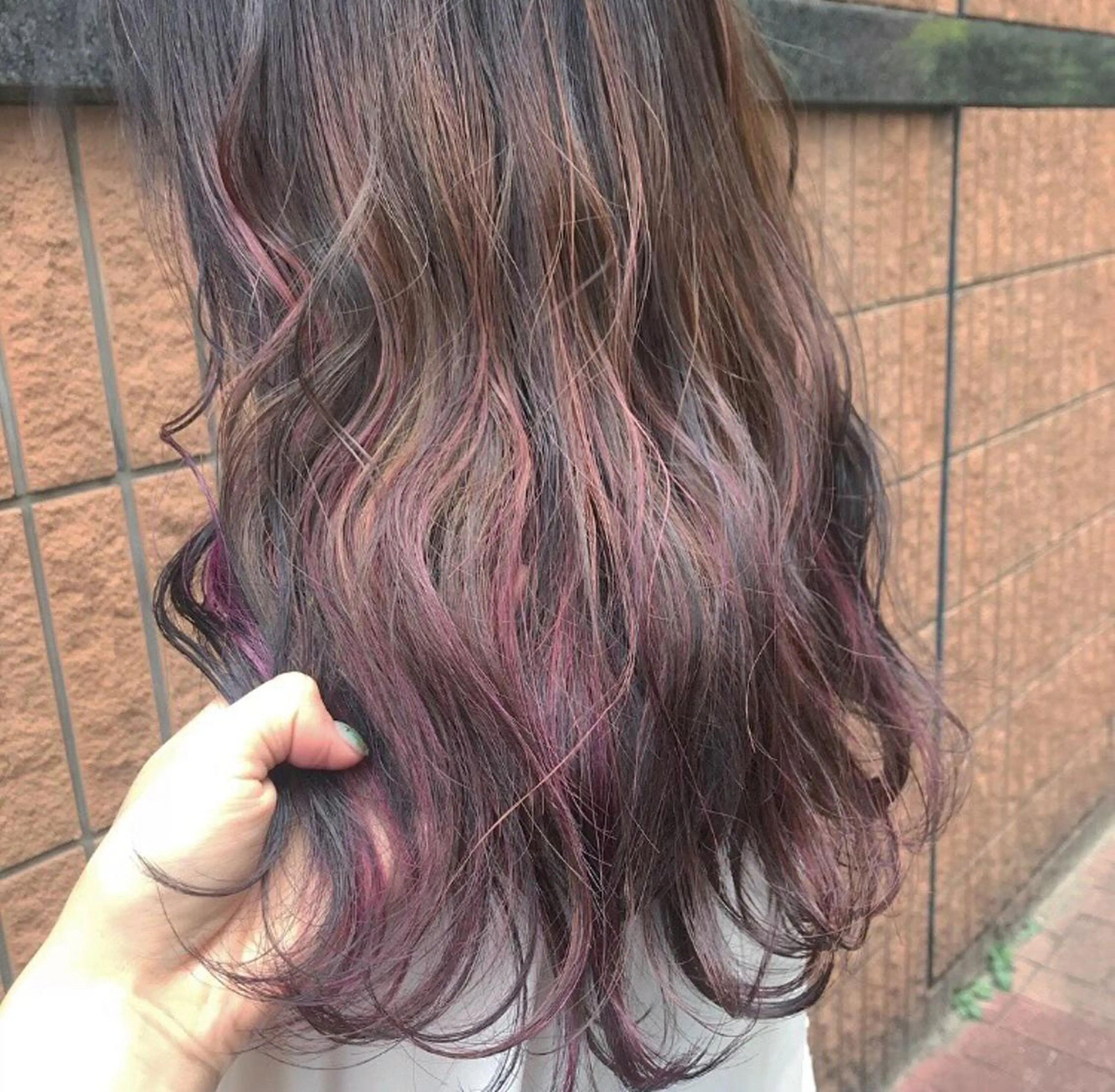 ロング 艶カラー/フェイス レイヤー/たむのヘアスタイル