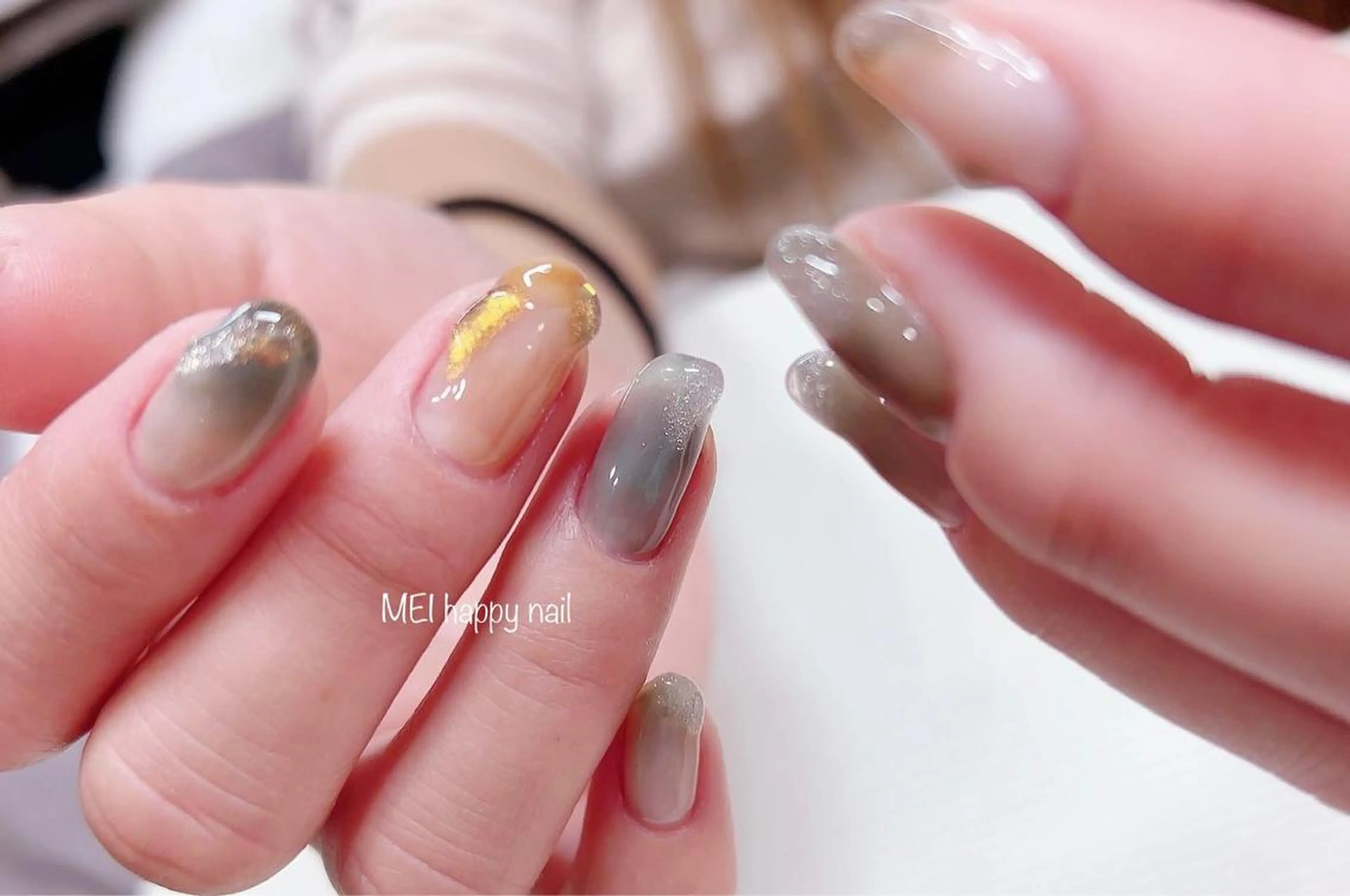 ネイル 北浦和 自爪育成ケアのネイルデザイン