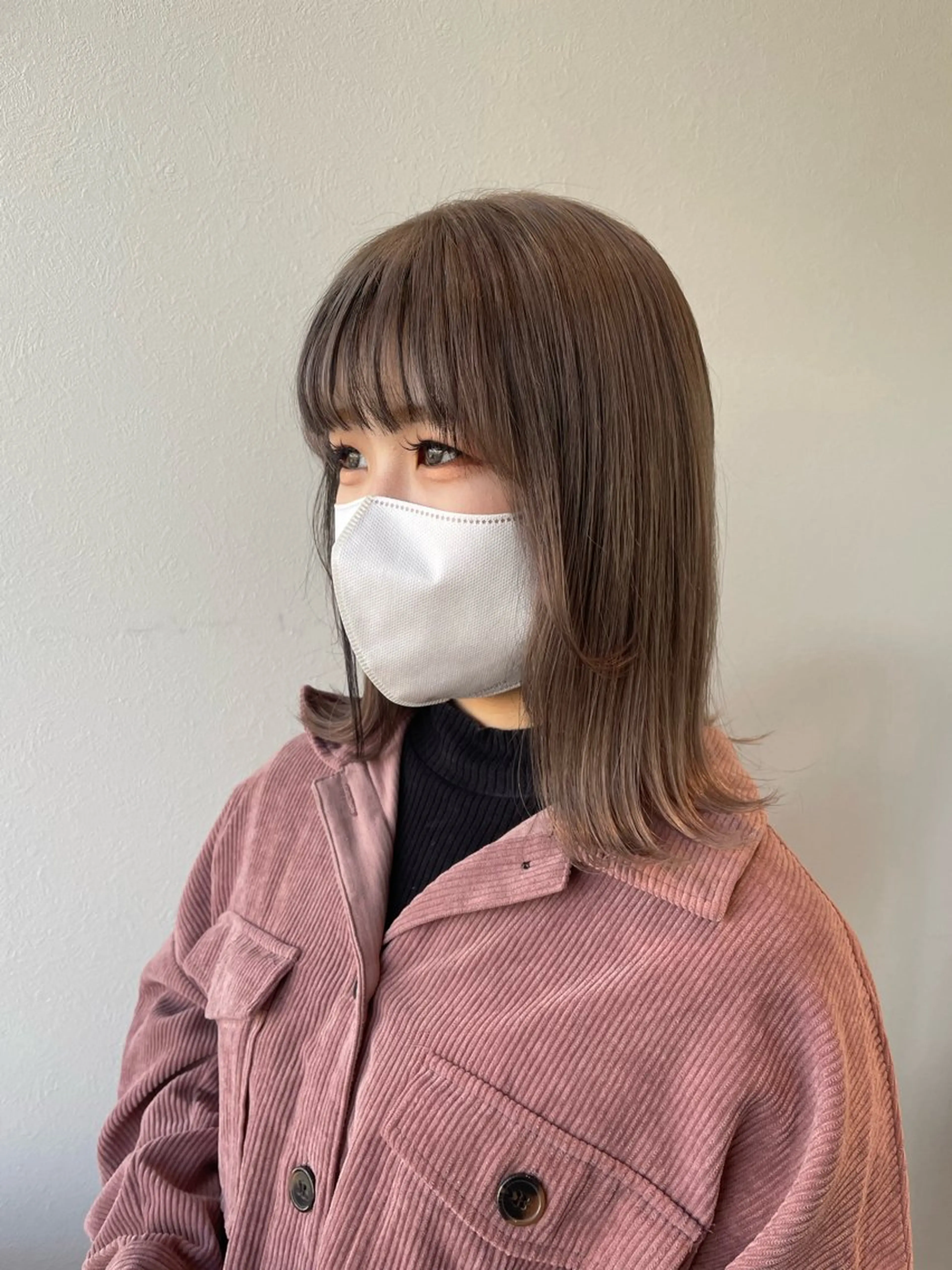 ミディアム カラー ヘアカラー 木村 架音のヘアスタイル