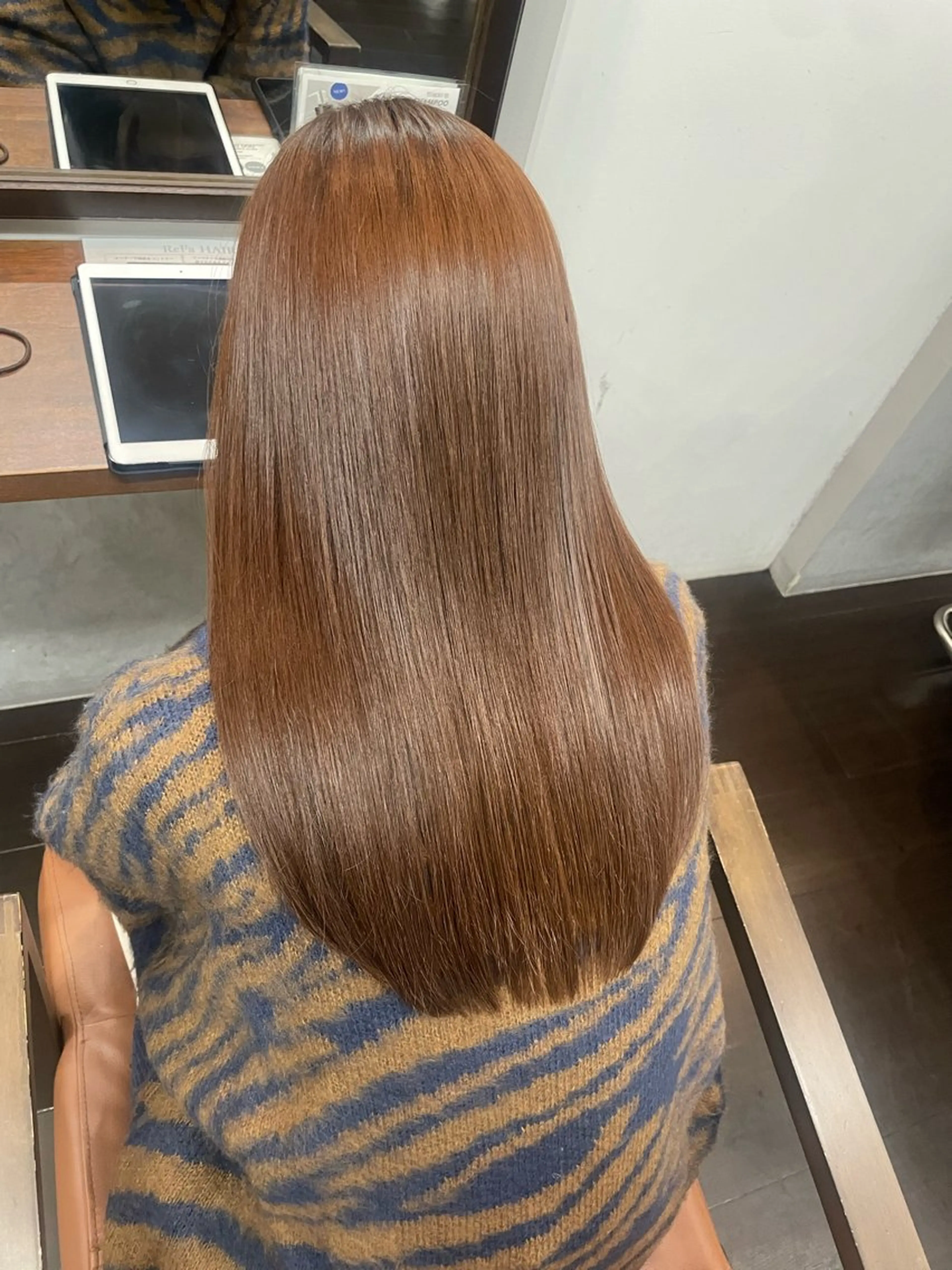 ロング 髪質改善 トリートメント 艶・暖色カラー/ メンズ/名駅/ユキハのヘアスタイル