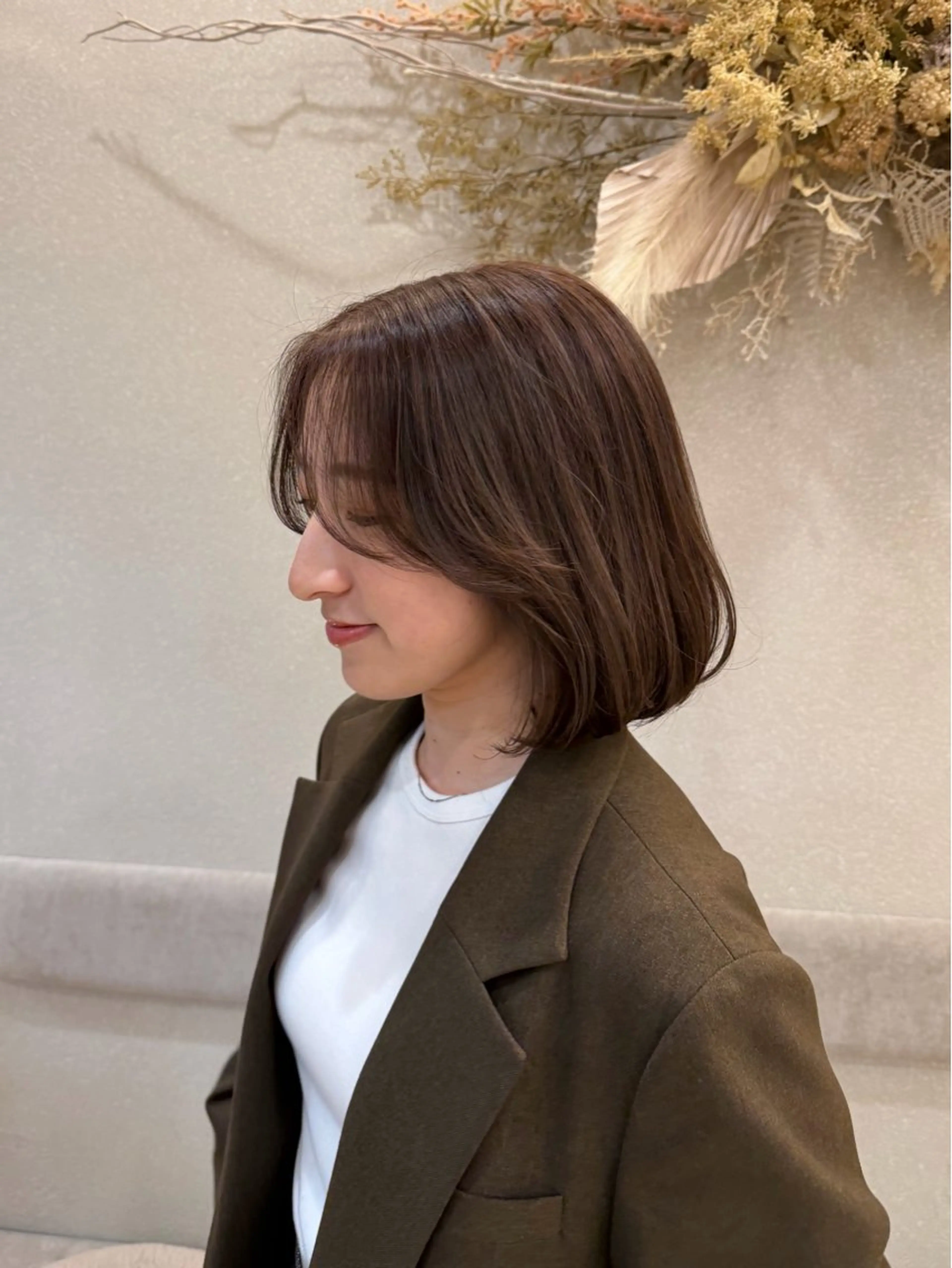 ショート カラー ベージュカラー タンバルモリ カット ヘアカラー 梅田美容室 山崎海波のヘアスタイル