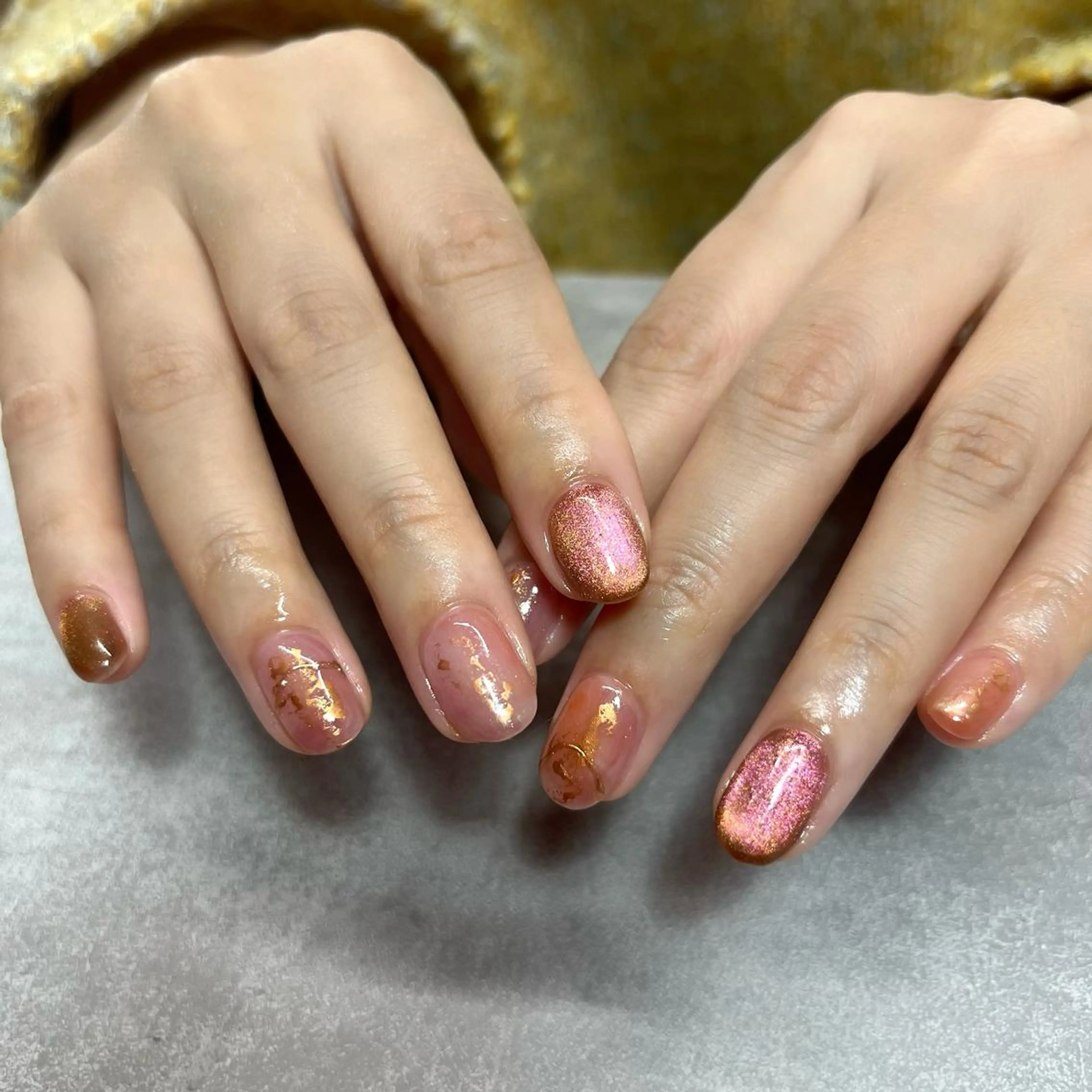 ネイル マグネットネイル ニュアンスネイル Koa nails.のネイルデザイン