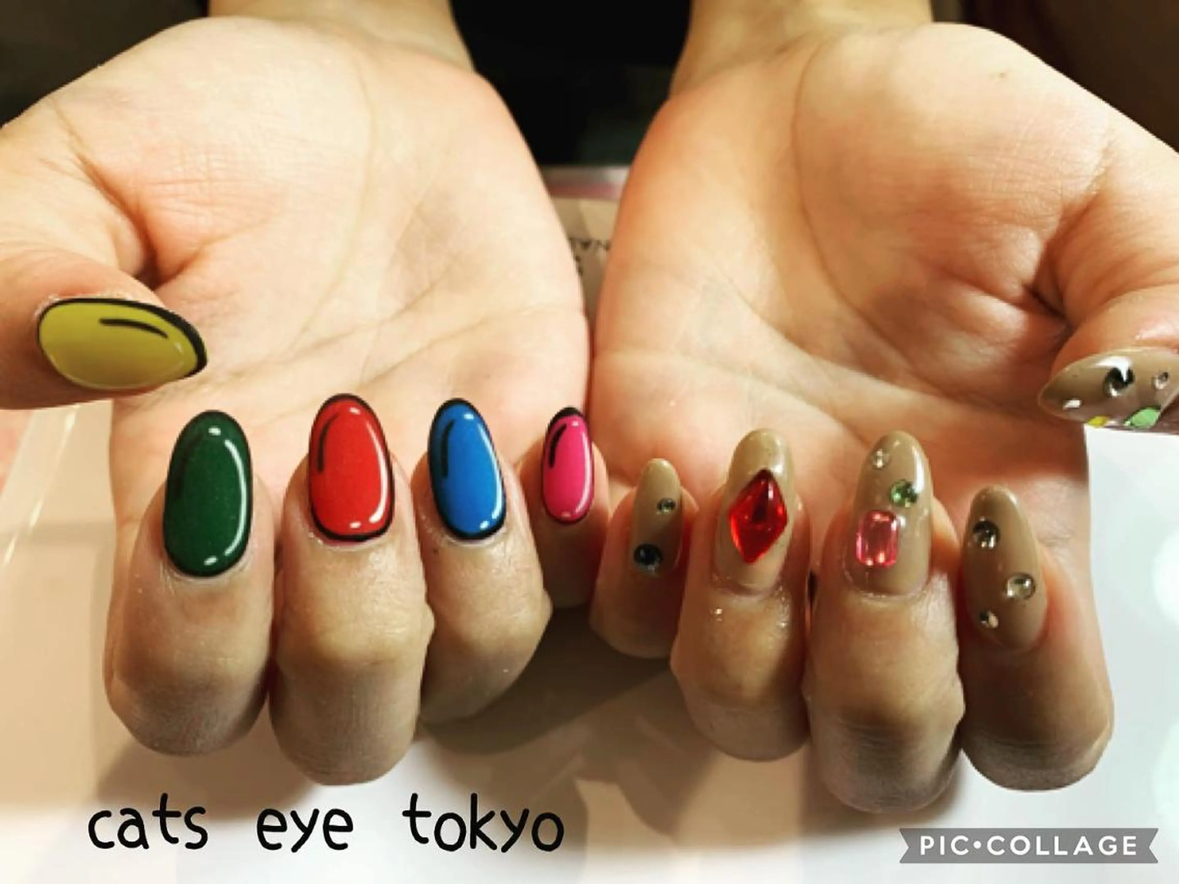 ネイル マツエク・マツパ キラキラネイル Cat's eye TOKYO 新宿店のネイルデザイン