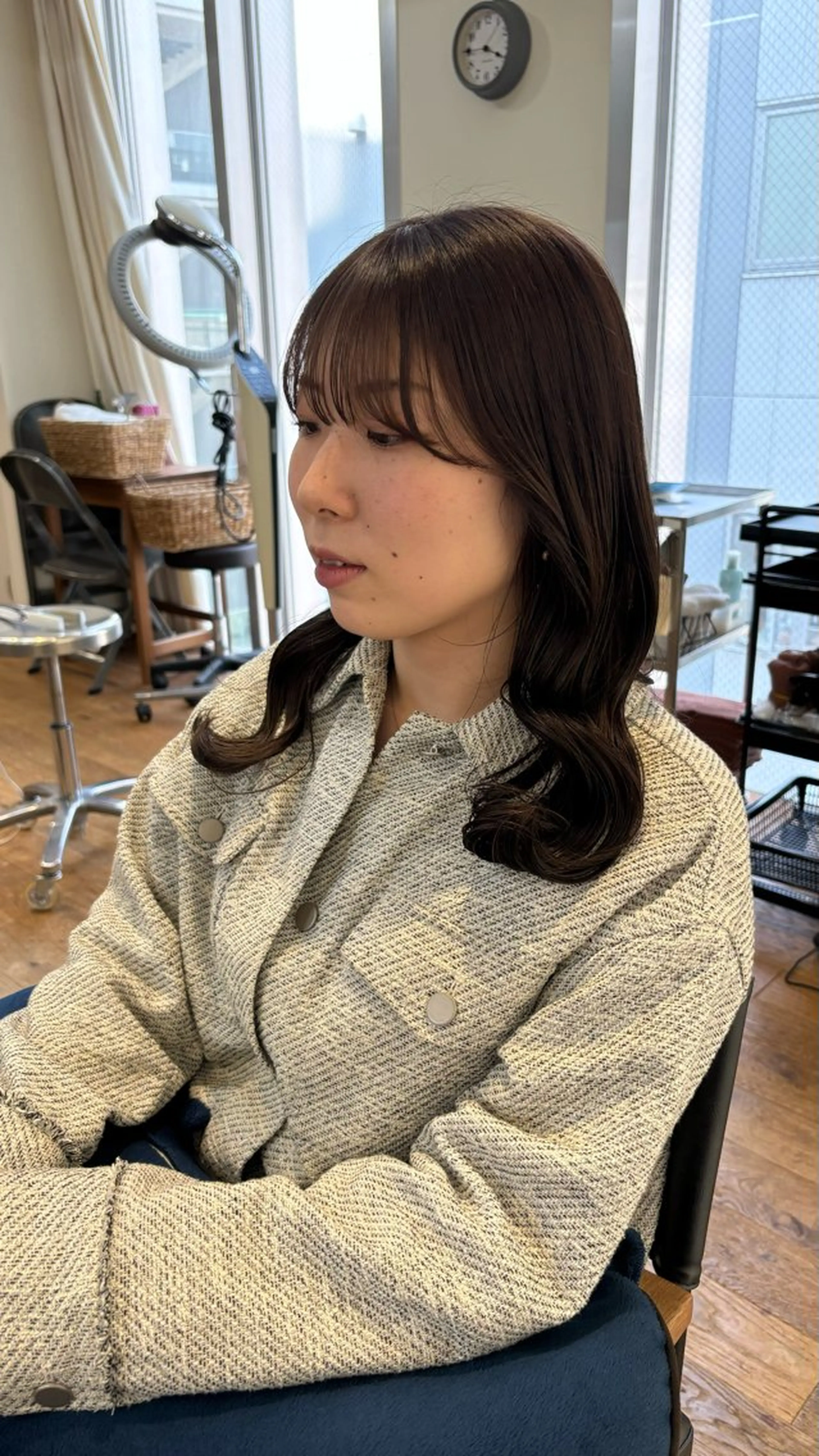 セミロング ヘアカラー トリートメント Rinon所属・沖 真琴のヘアスタイル