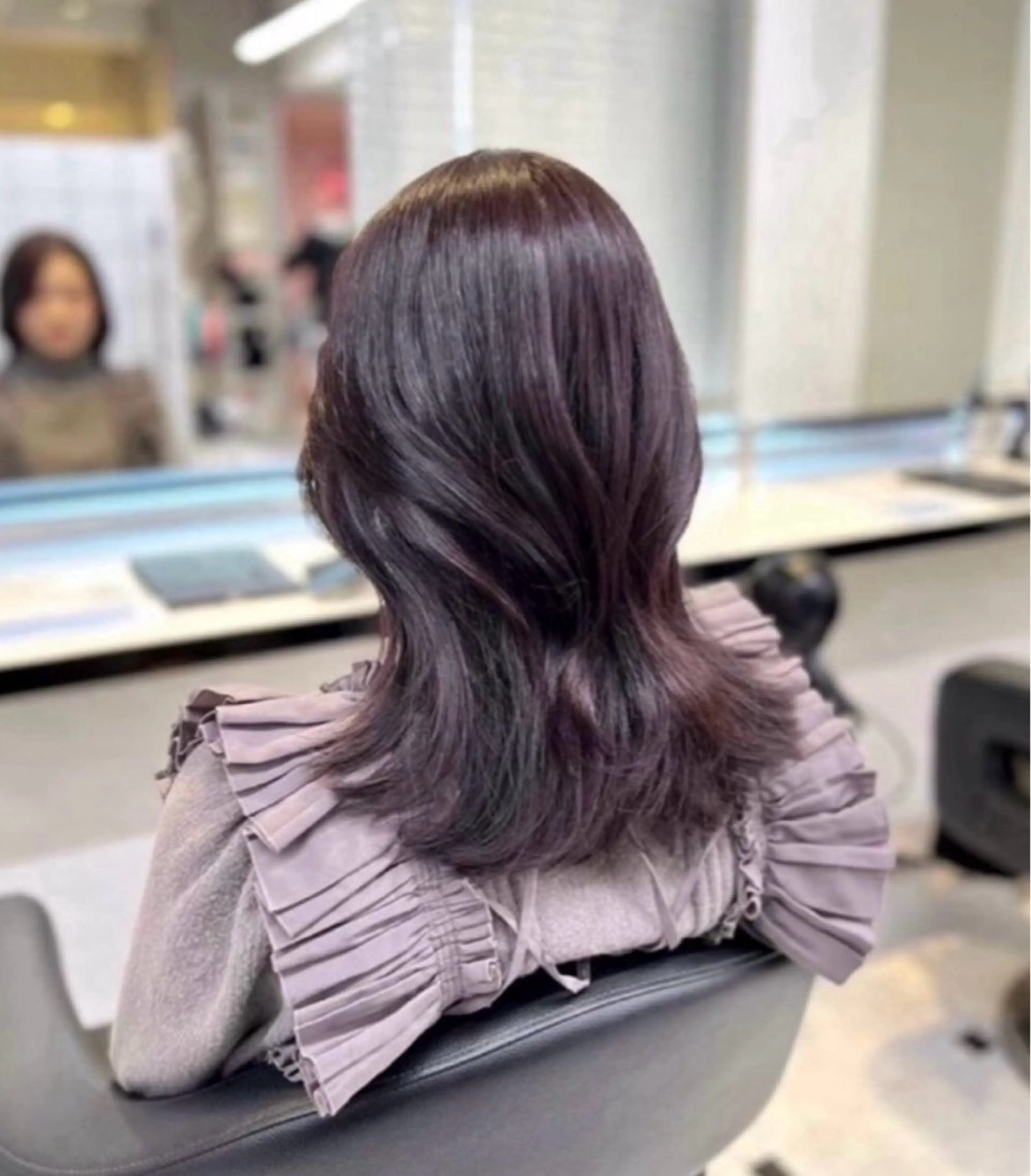 ロング ヘアカラー miku/ラベンダー 透明感カラー🪻❤︎のヘアスタイル