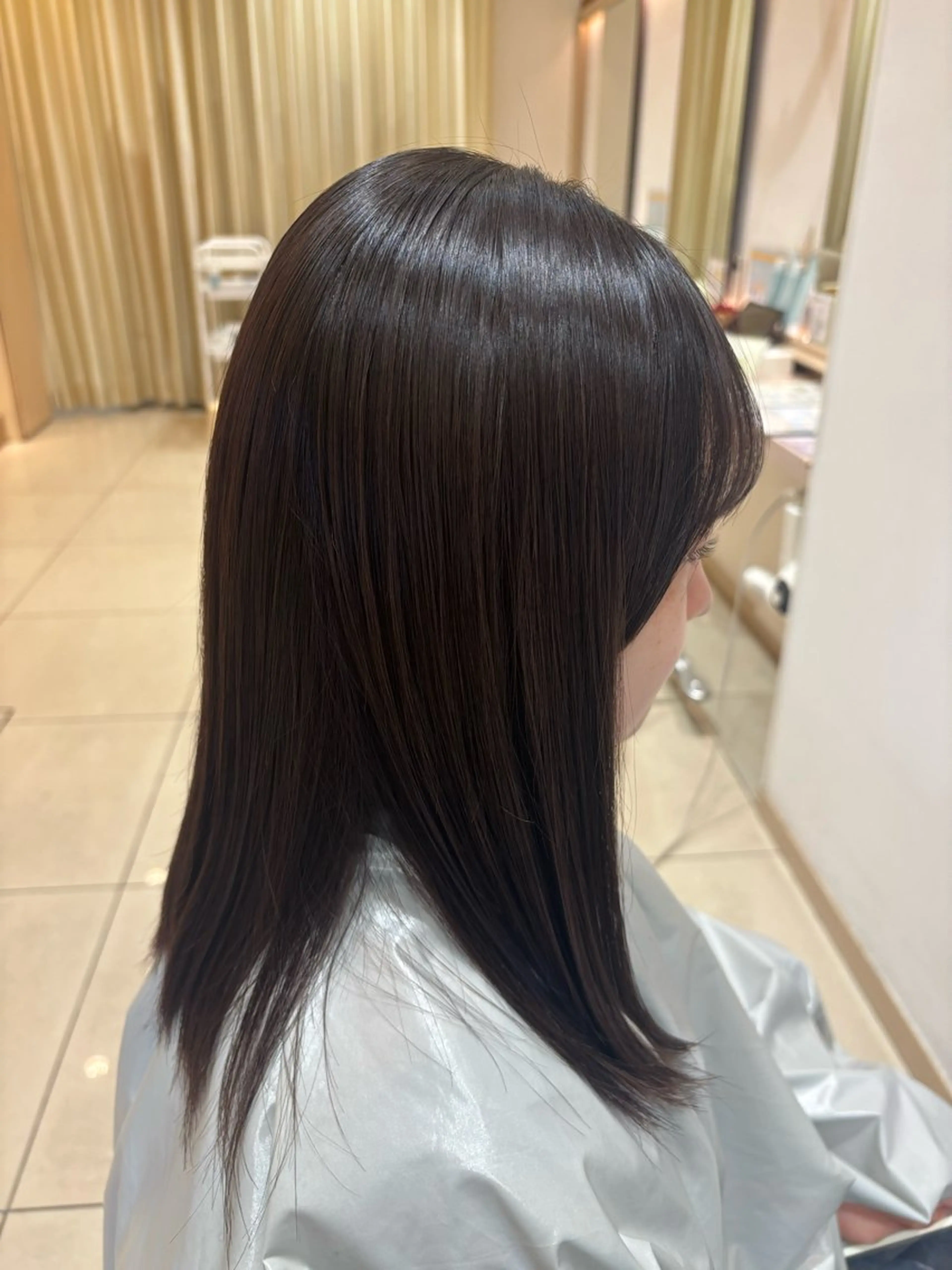 セミロング 川島 梨菜🌹のヘアスタイル