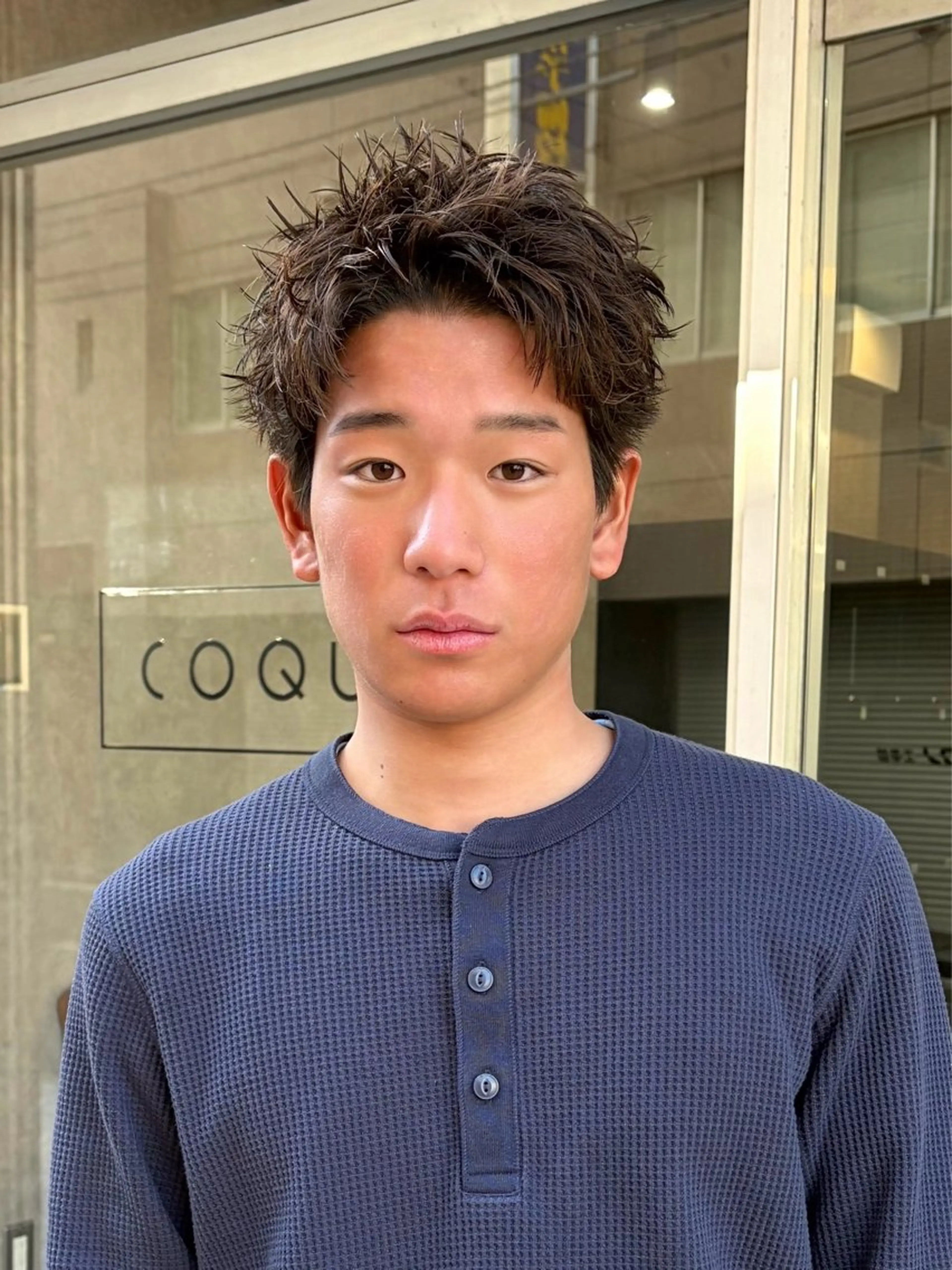 ショート パーマ メンズ ✂︎メンズ特化千葉 パーマ優希のヘアスタイル