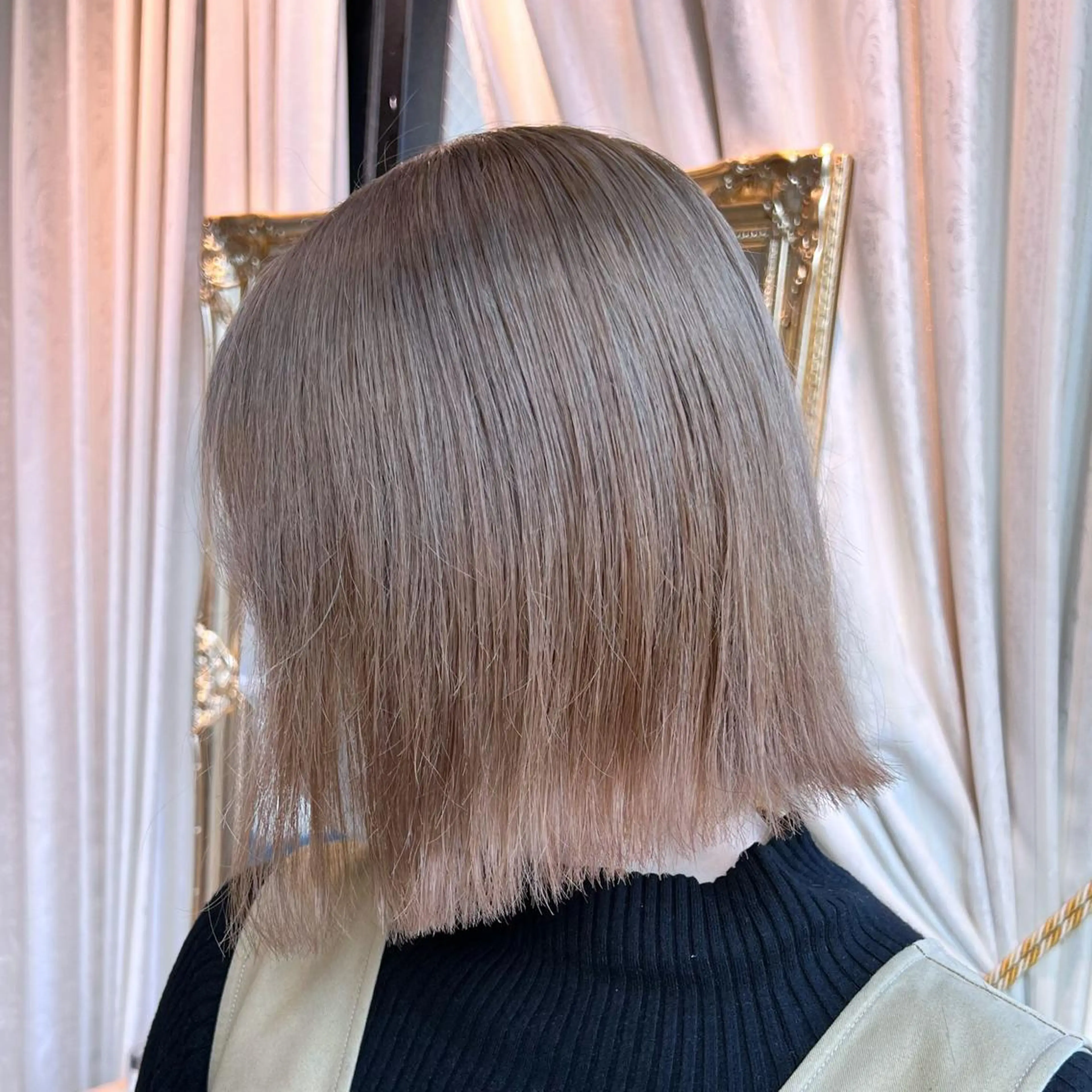 ミディアム カラー ブリーチなし/暖色/ 透明感/ririkaのヘアスタイル