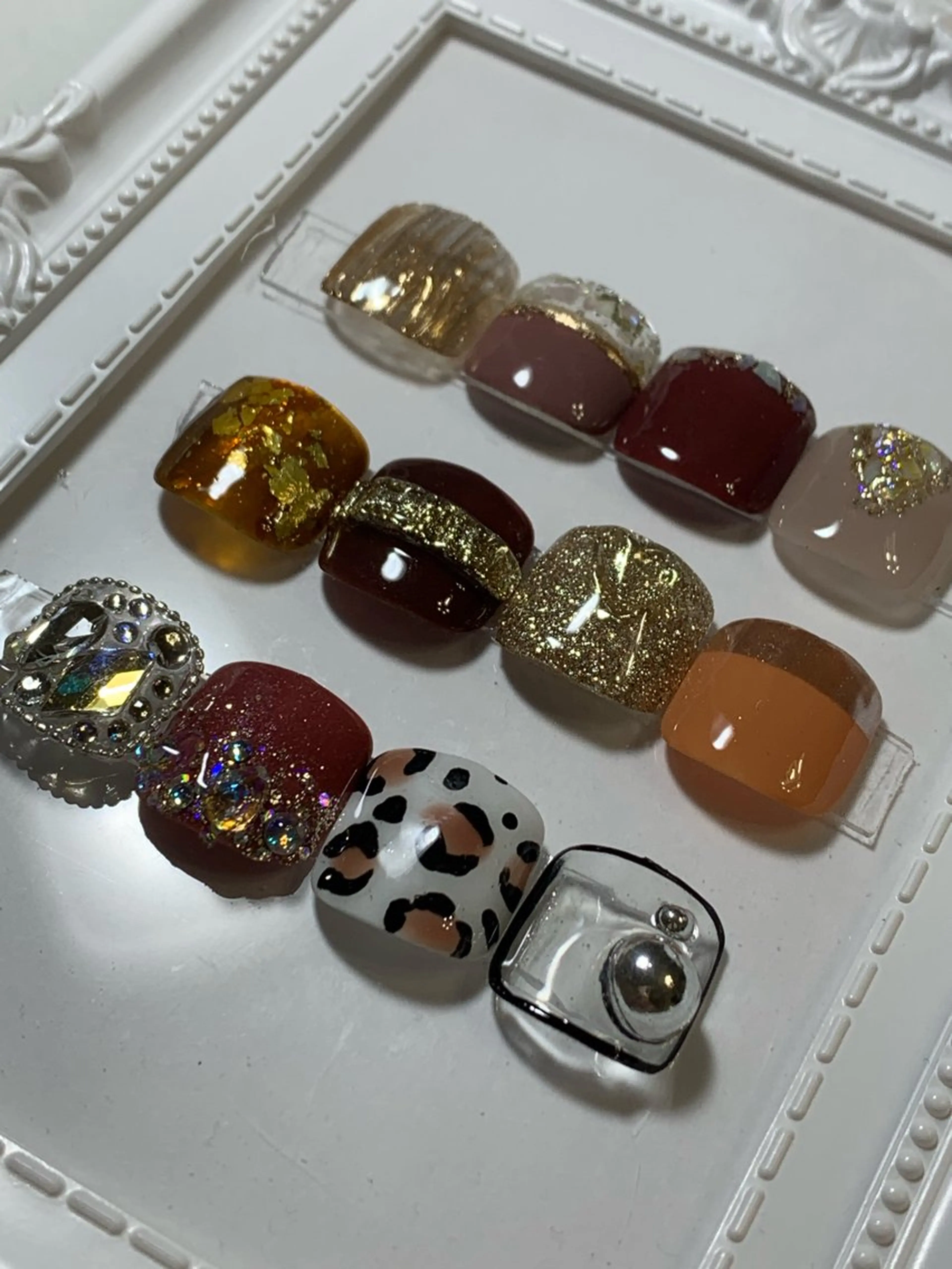 ネイル フットネイル フットネイル m.i private nail salon所属・大西 真衣のネイルデザイン