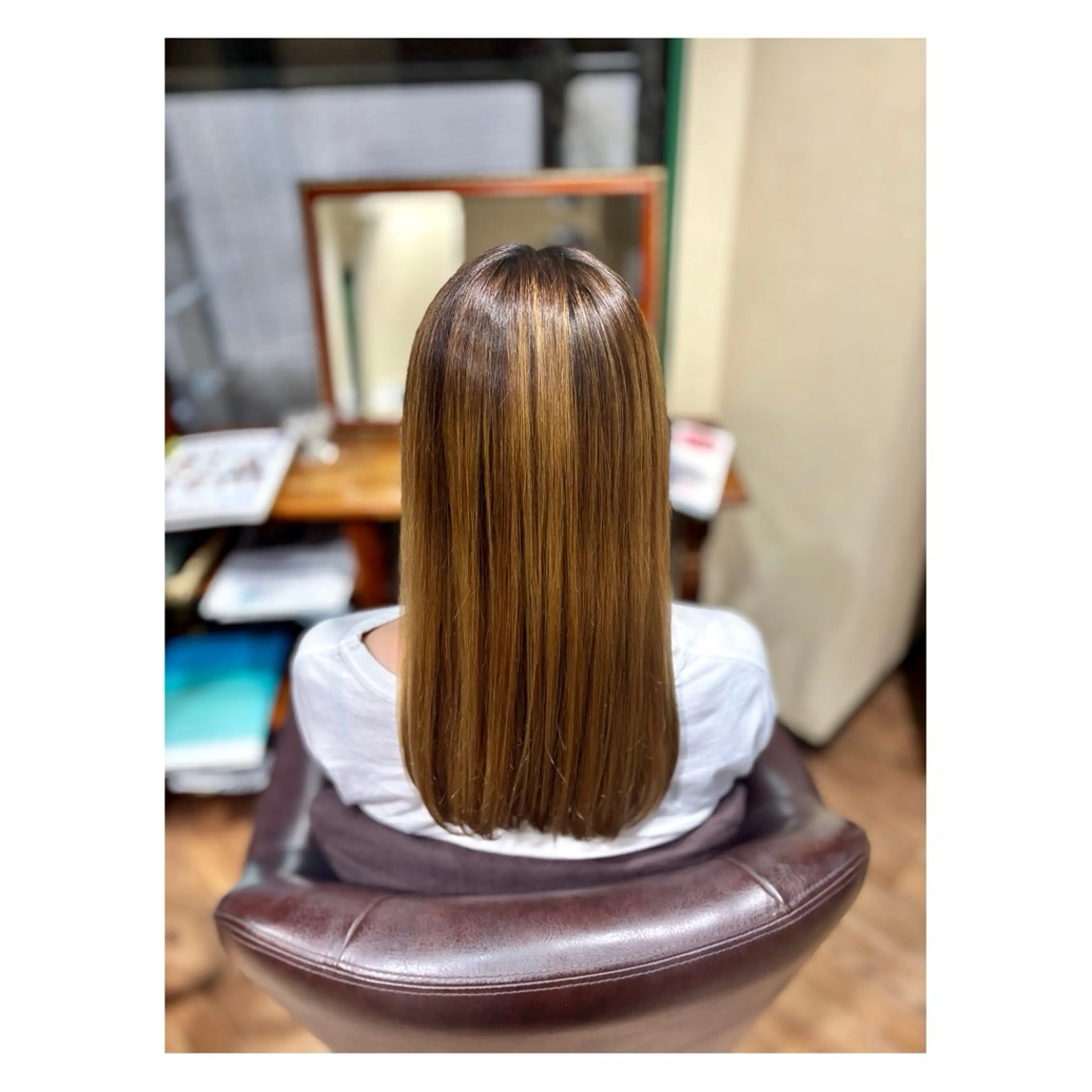 ロング 縮毛矯正 トリートメント cmake所属・. kanokoのヘアスタイル