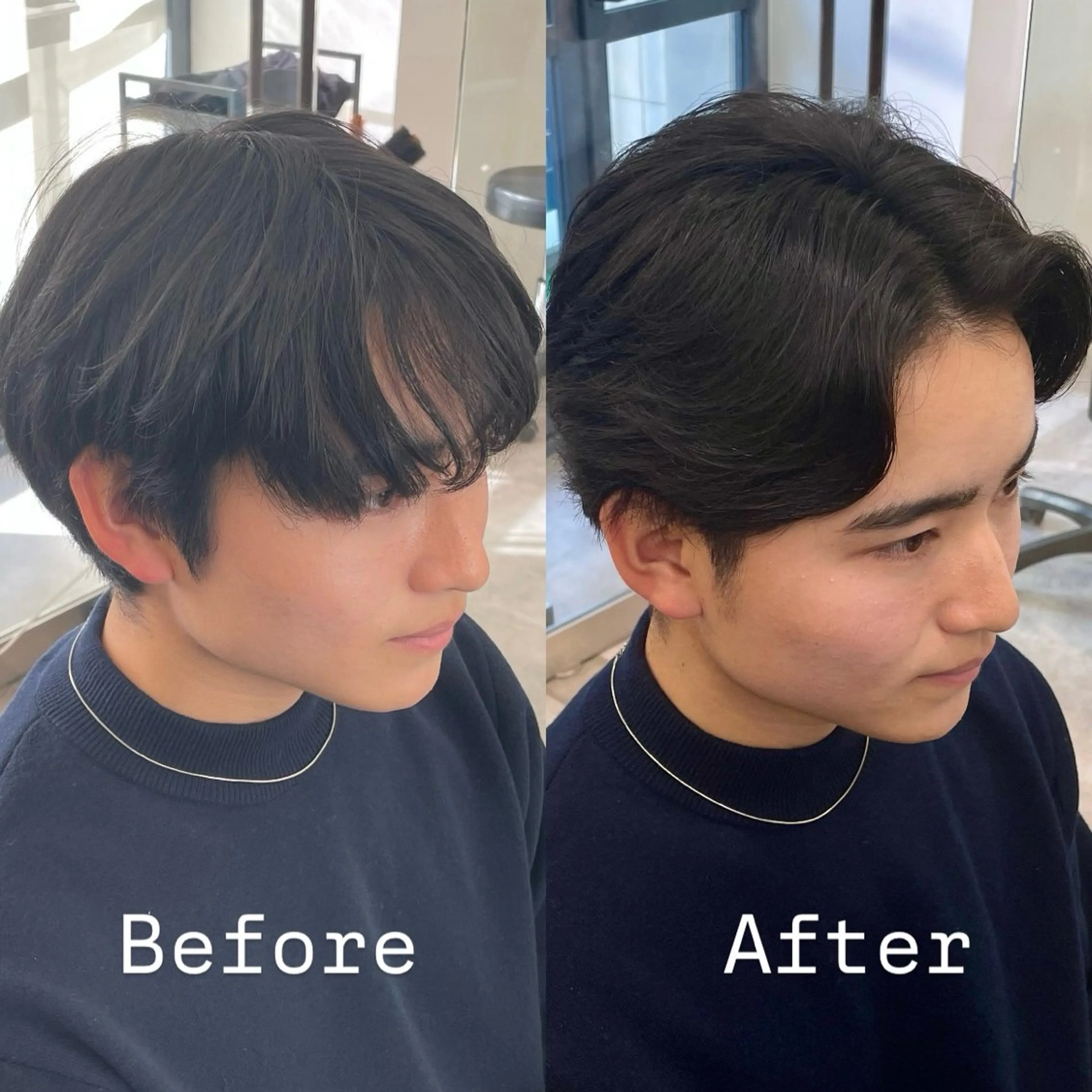 パーマ メンズ センターパート メンズパーマ ニュアンスパーマ カット パーマ メンズ特化 / ツイスパ🔥高林拓斗のヘアスタイル