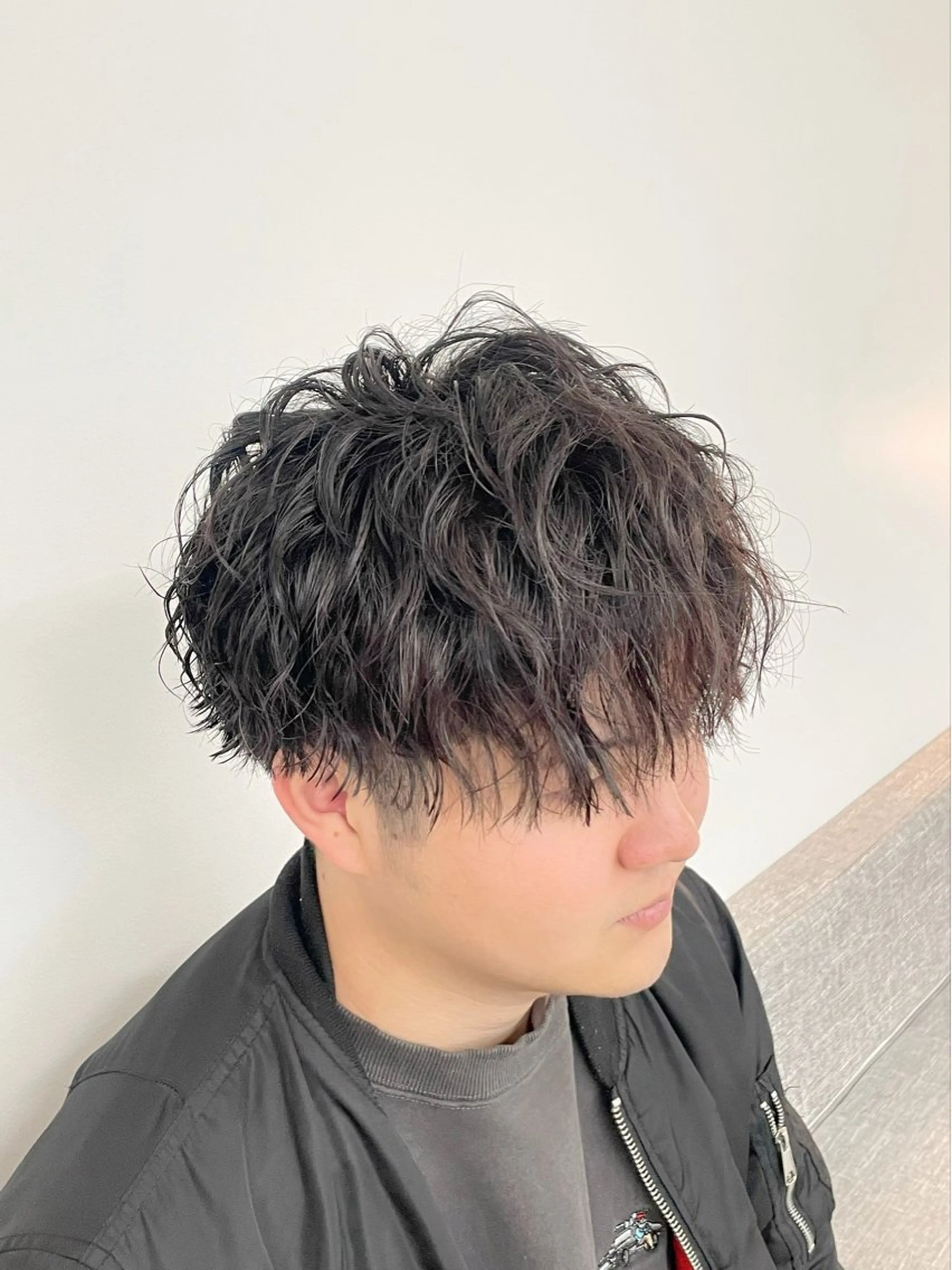 ショート パーマ メンズ マッシュ 髙田 聖弥のヘアスタイル