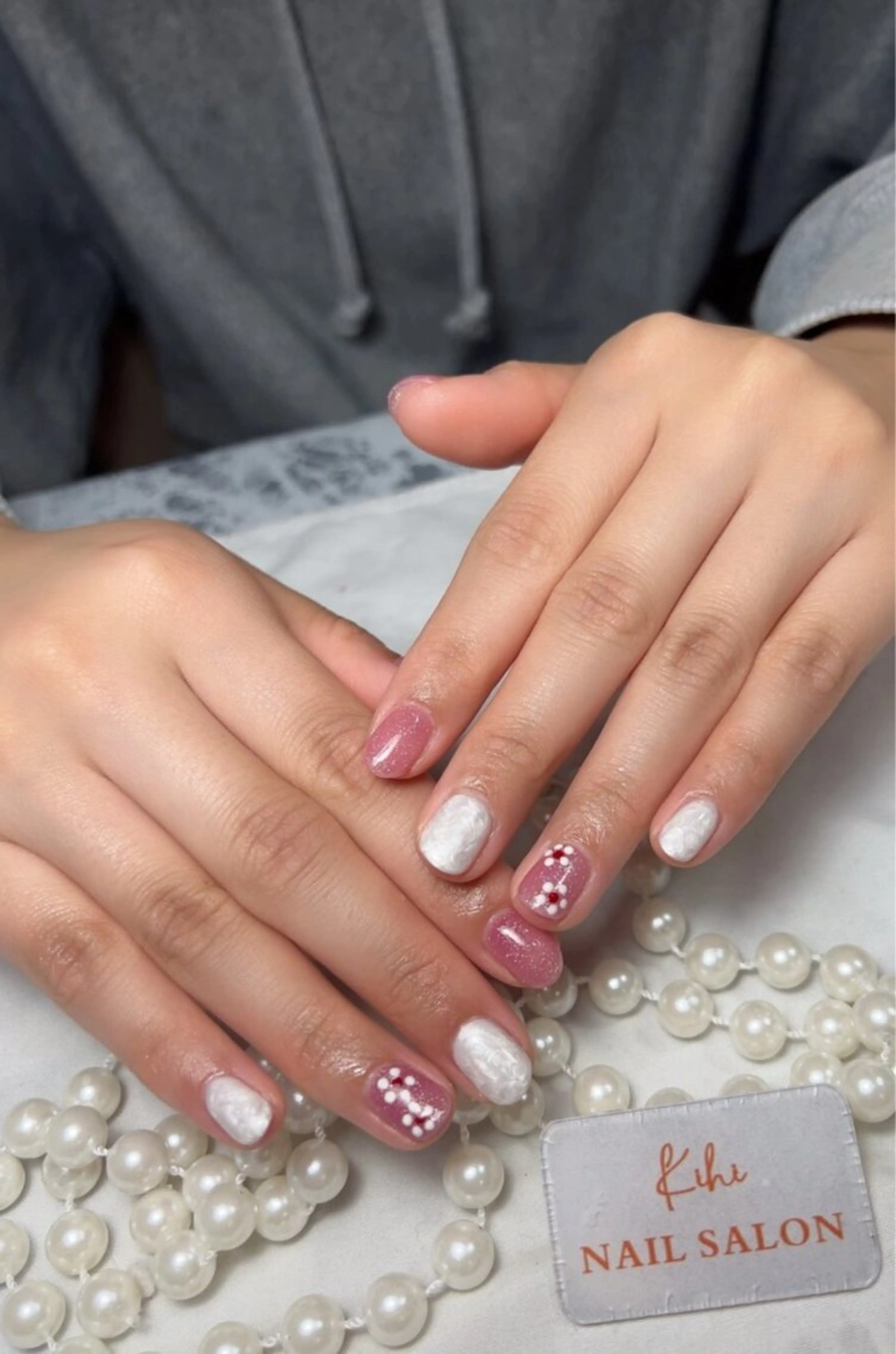 ネイル アートネイル フレンチネイル ジェルネイル グラデーション 韓国ネイル 村中 ハナのネイルデザイン