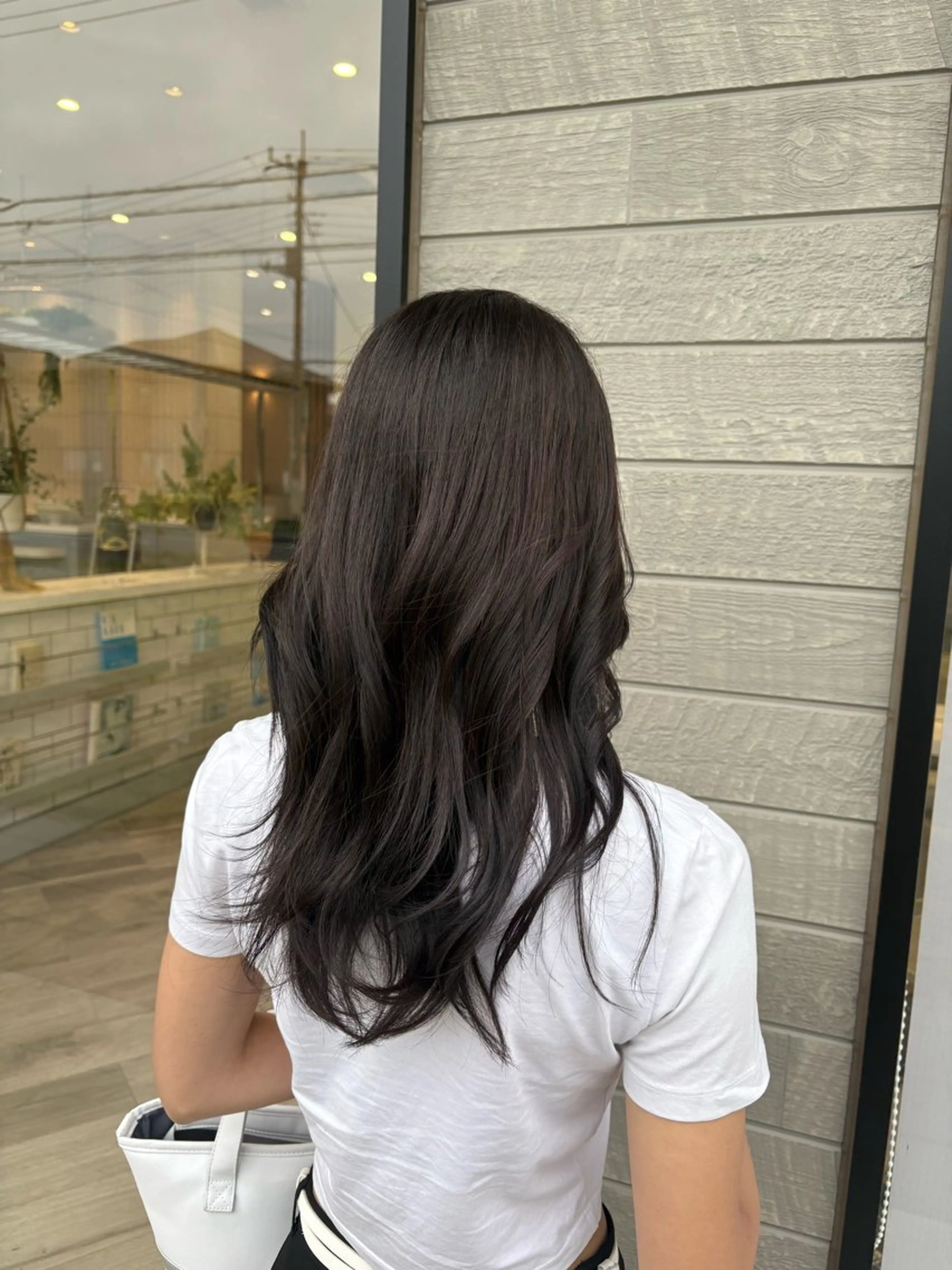 カラー 透明感カラー ダークグレー ダークグレージュ グレージュ ヘアカラー 加藤花珠 /美容室のヘアスタイル