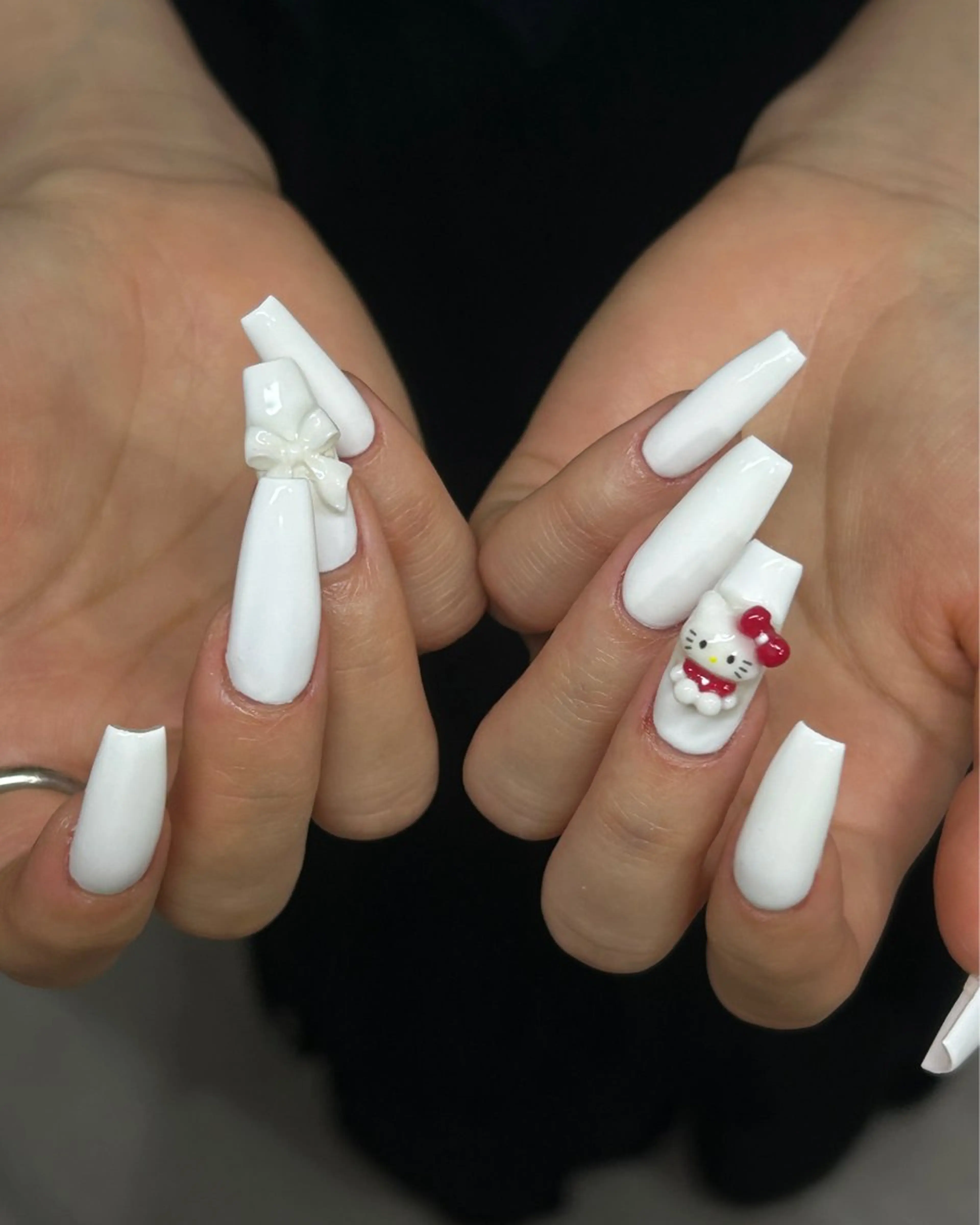 ネイル ハンドネイル Haluca 長さ出し🍀のネイルデザイン