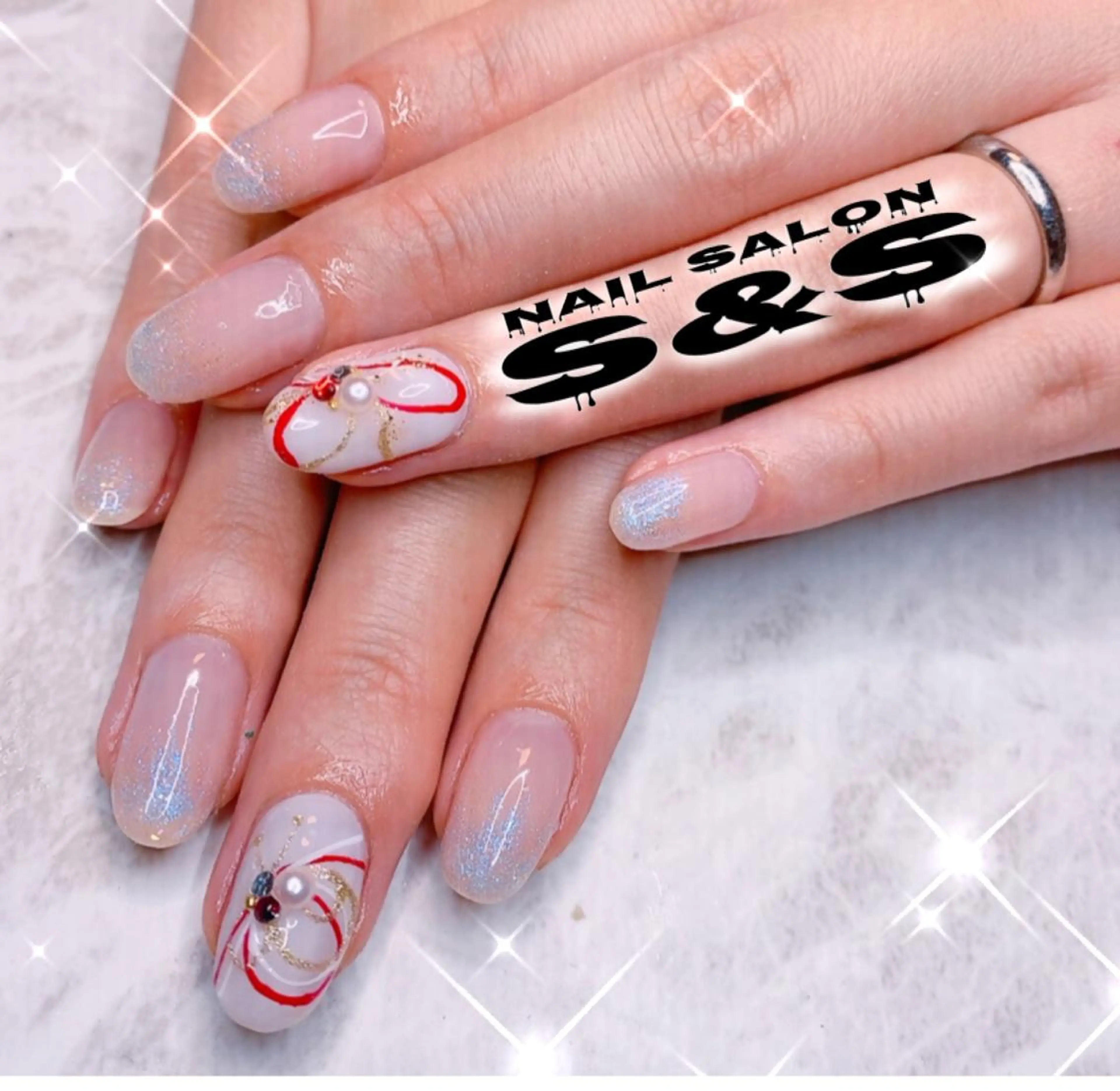 ネイル 長さ出し メンズネイル 持ち込み スカルプネイル S&S 村田小百合のネイルデザイン