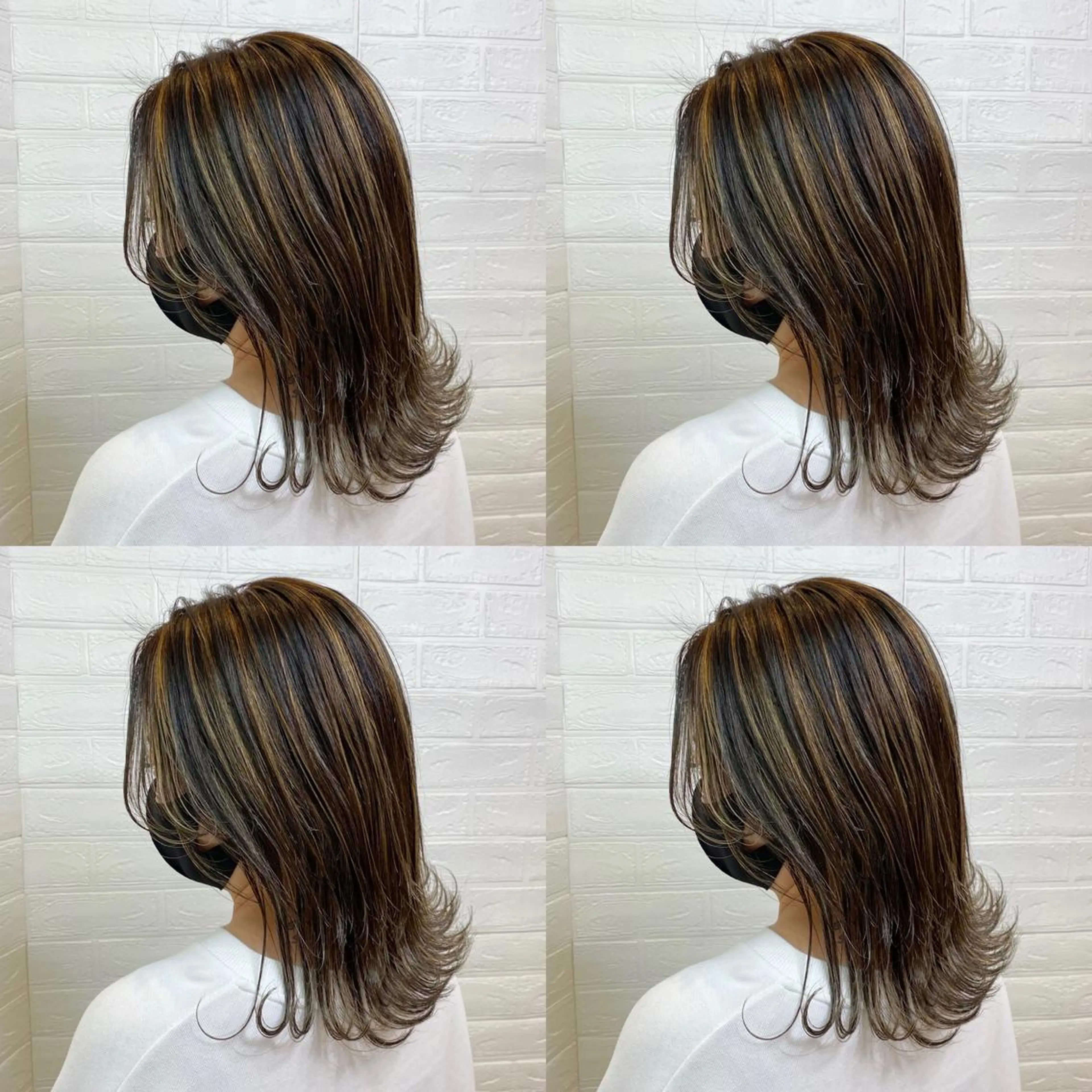 ミディアム 齋藤 らいのヘアスタイル