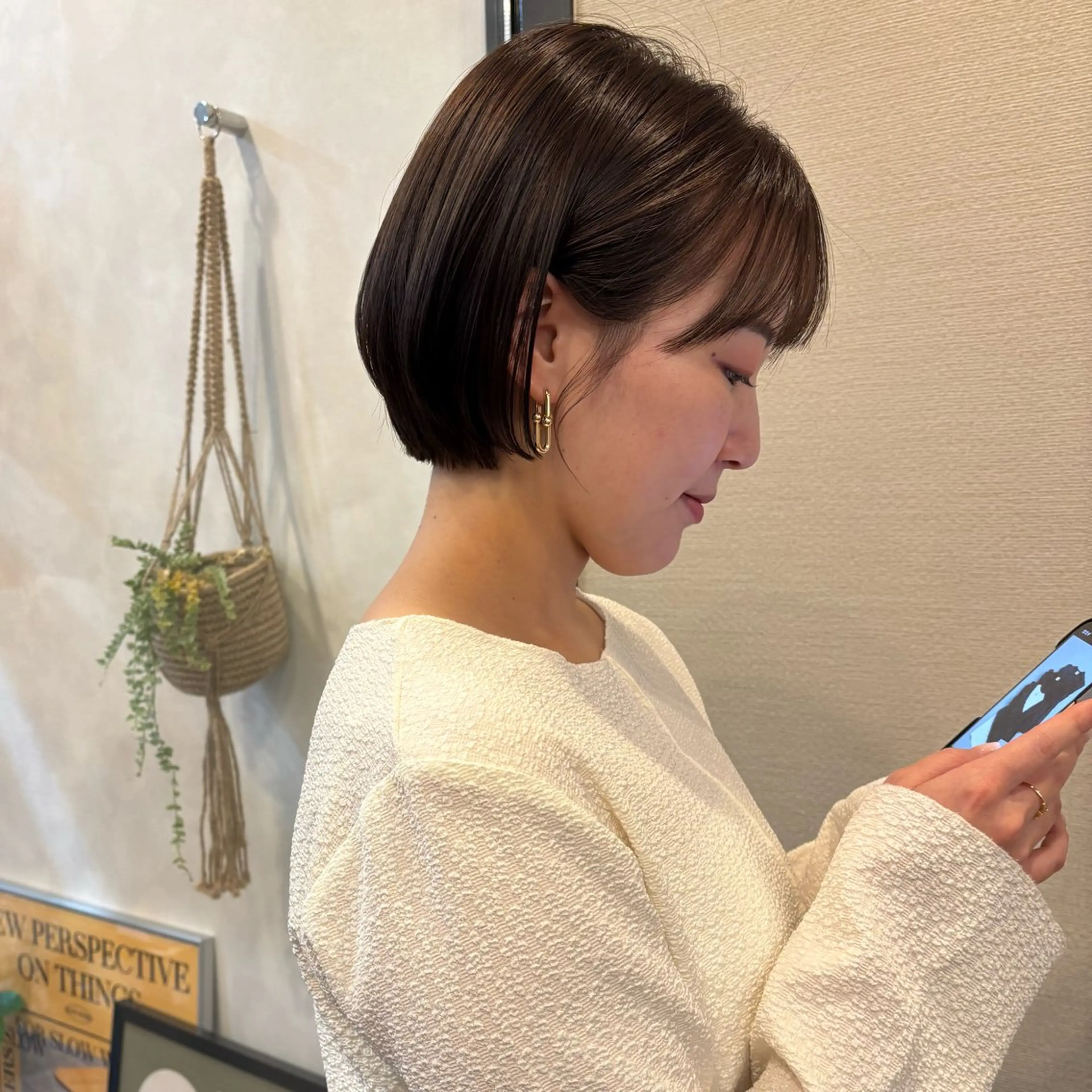 ショート 似合わせボブカット/ 髪質改善/細川実知香のヘアスタイル