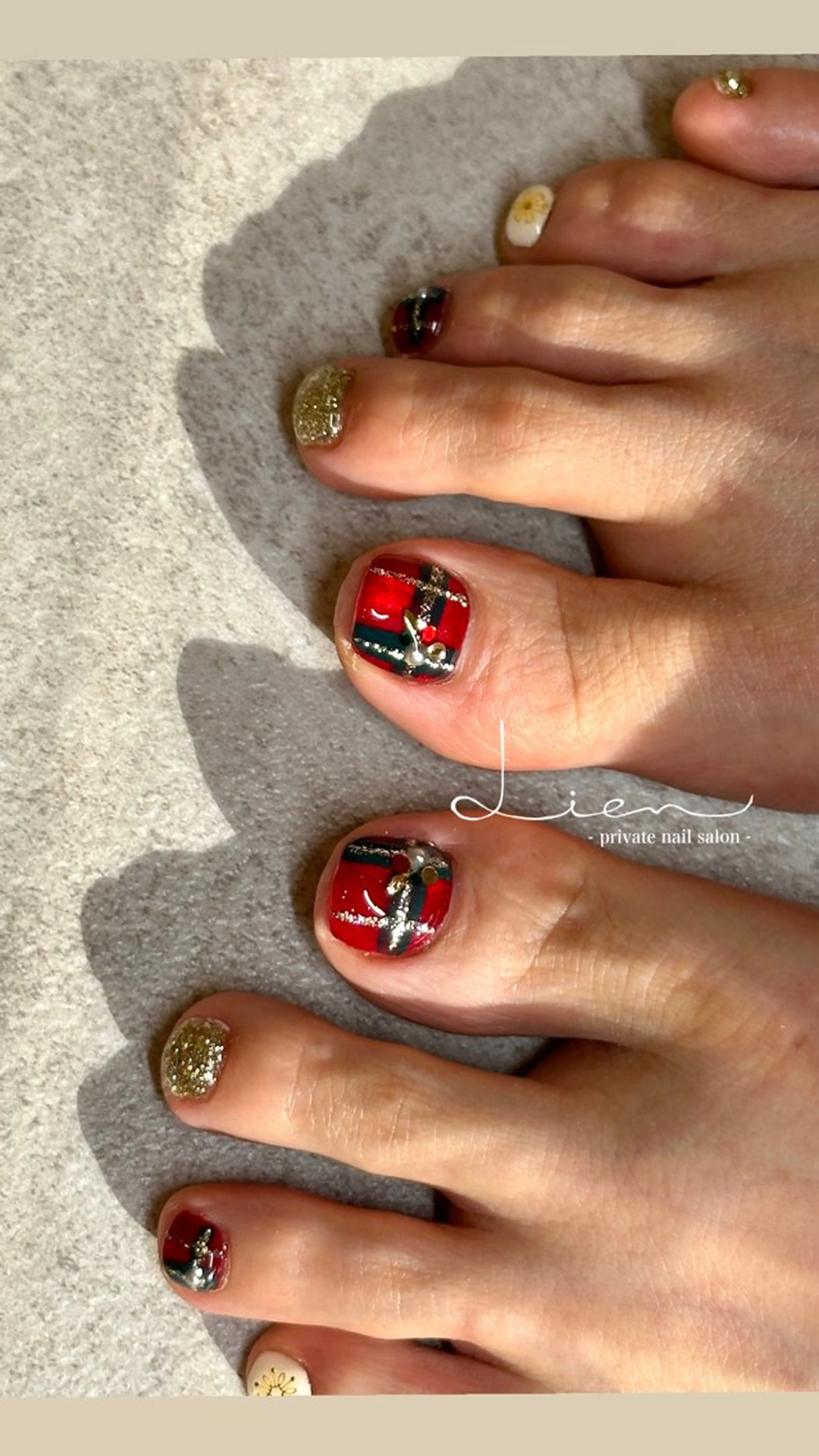 ネイル フットネイル Lien 【リアン】北堀江のネイルデザイン