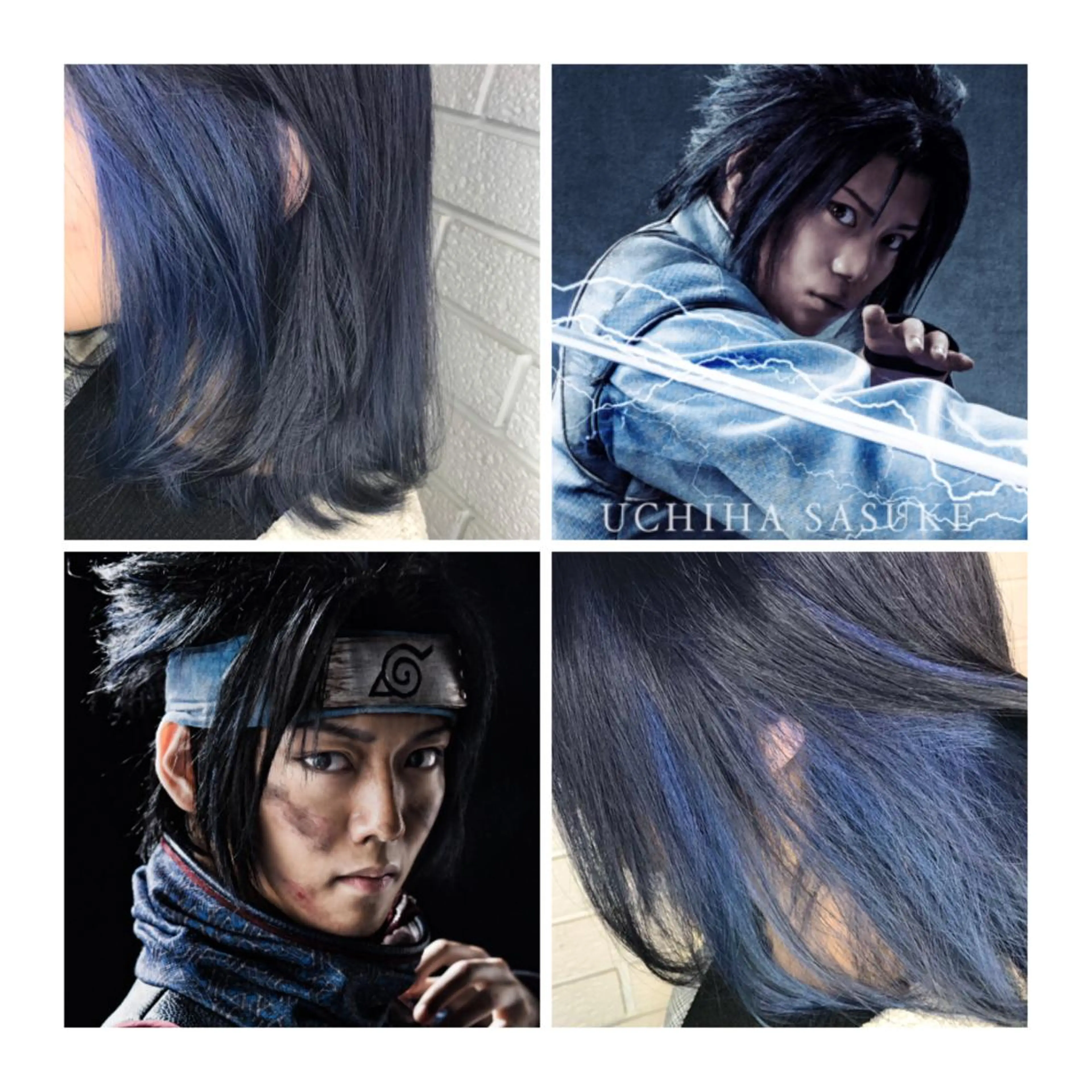 ミディアム カラー 黒髪 ブルーカラー ネイビーカラー GARU-ガル-所属・TSUNO🦖 派手髪/オタク美容師のヘアスタイル