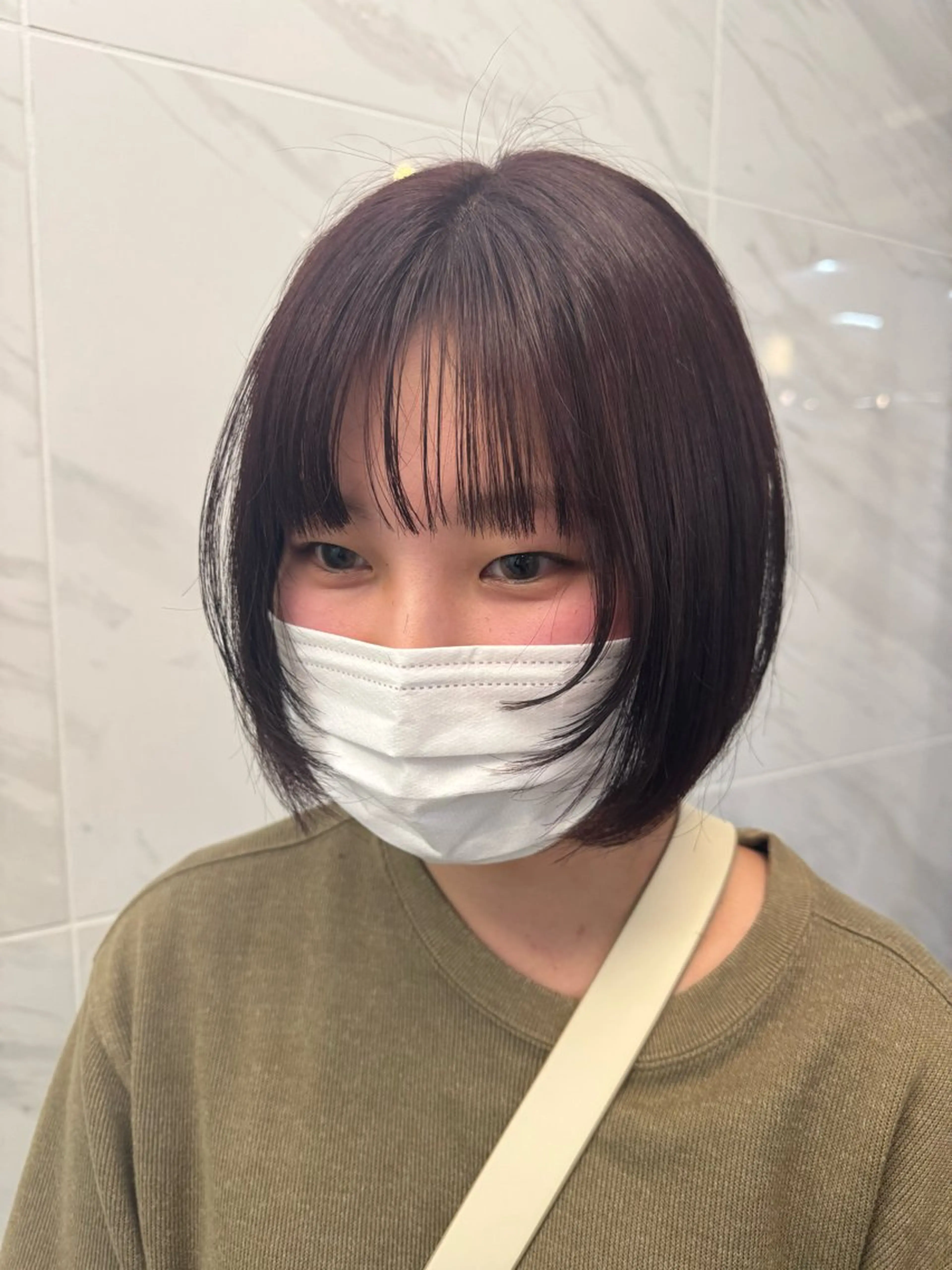 ショート カラー 顔周りカット レイヤーカット カット ヘアカラー トリートメント Pocket仙台 💚モエリのヘアスタイル