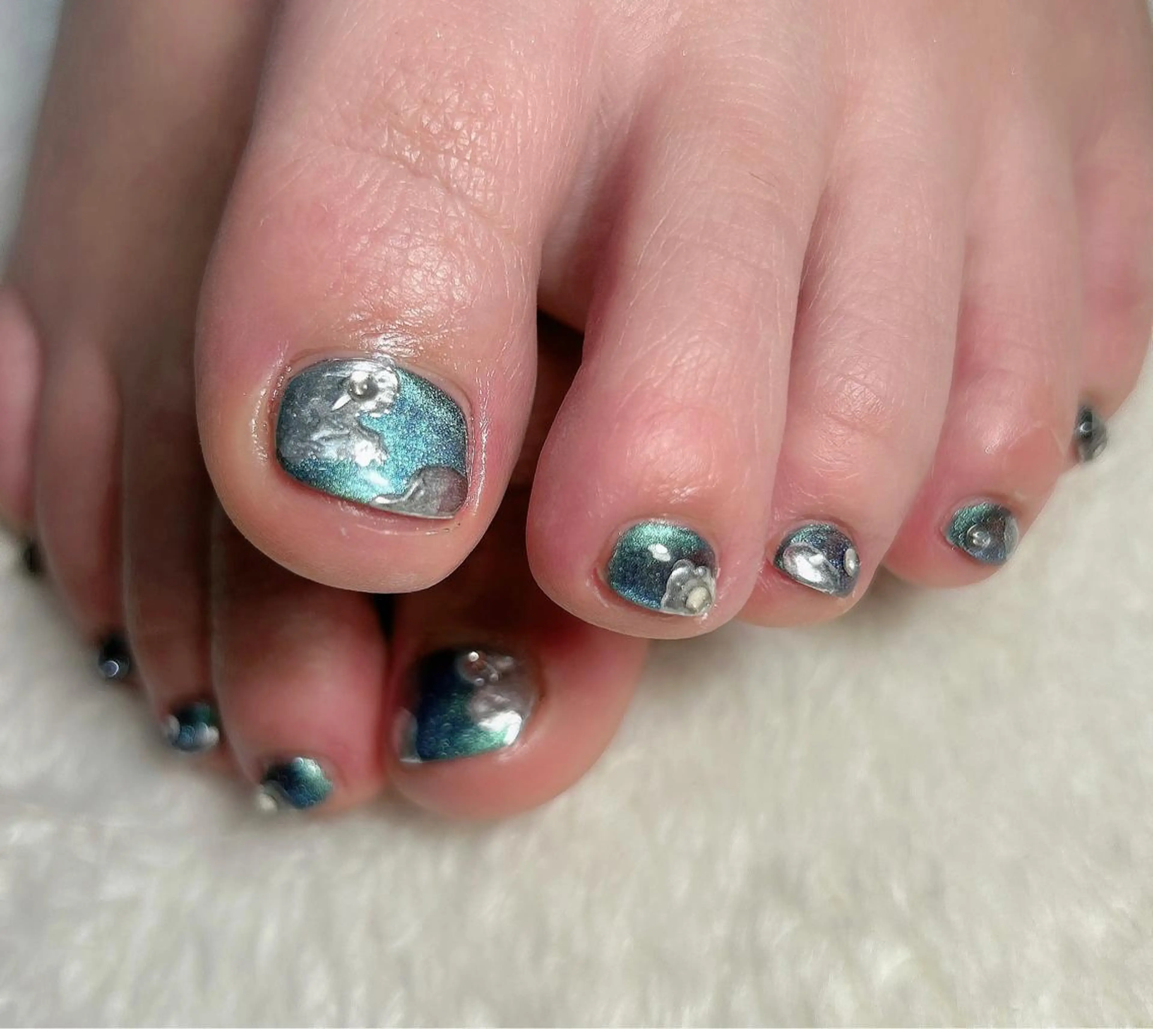 ネイル マグネットネイル フットネイル reve あやののネイルデザイン