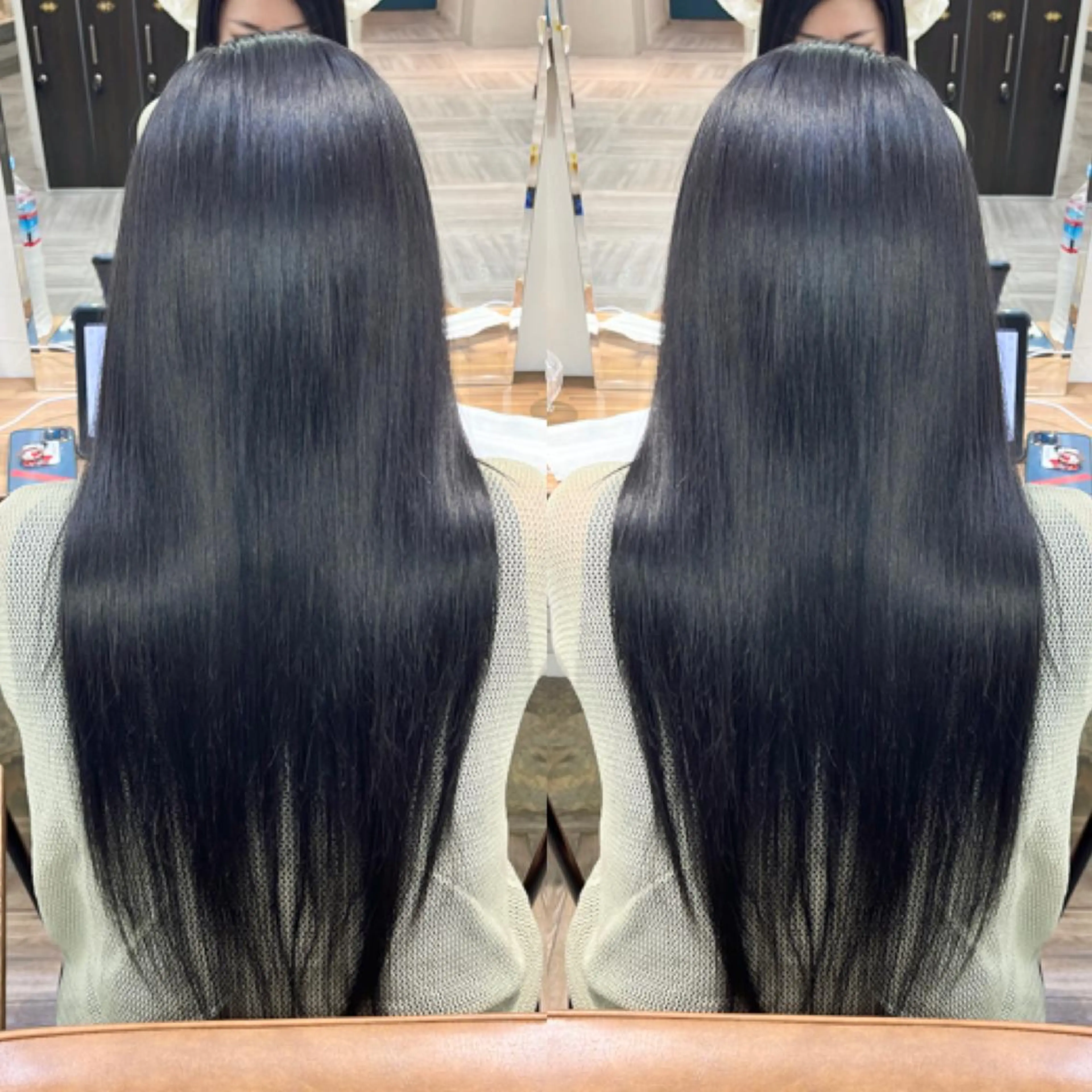 【人気NO.1✨】透明感カラー🫧+ダメージケア🤎👑髪質改善"水素トリートメント”ULTOWA👑の写真