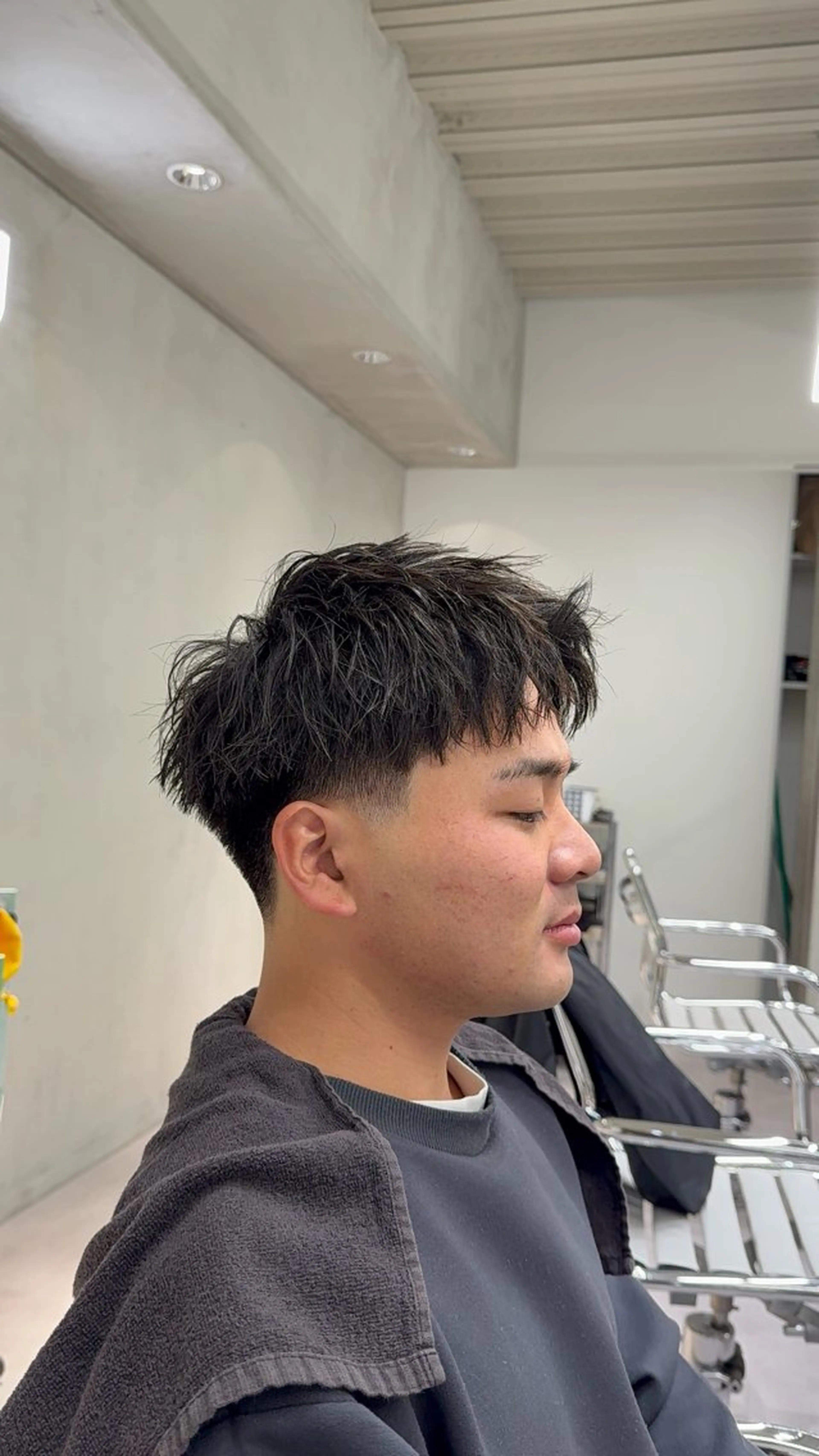 ショート パーマ メンズ フェードカット メンズショート スパイキーショート ショートヘア カット トリートメント MEN’S SALON HAVANA所属・渋谷/海外風/パーマ /フェード/千尋のヘアスタイル