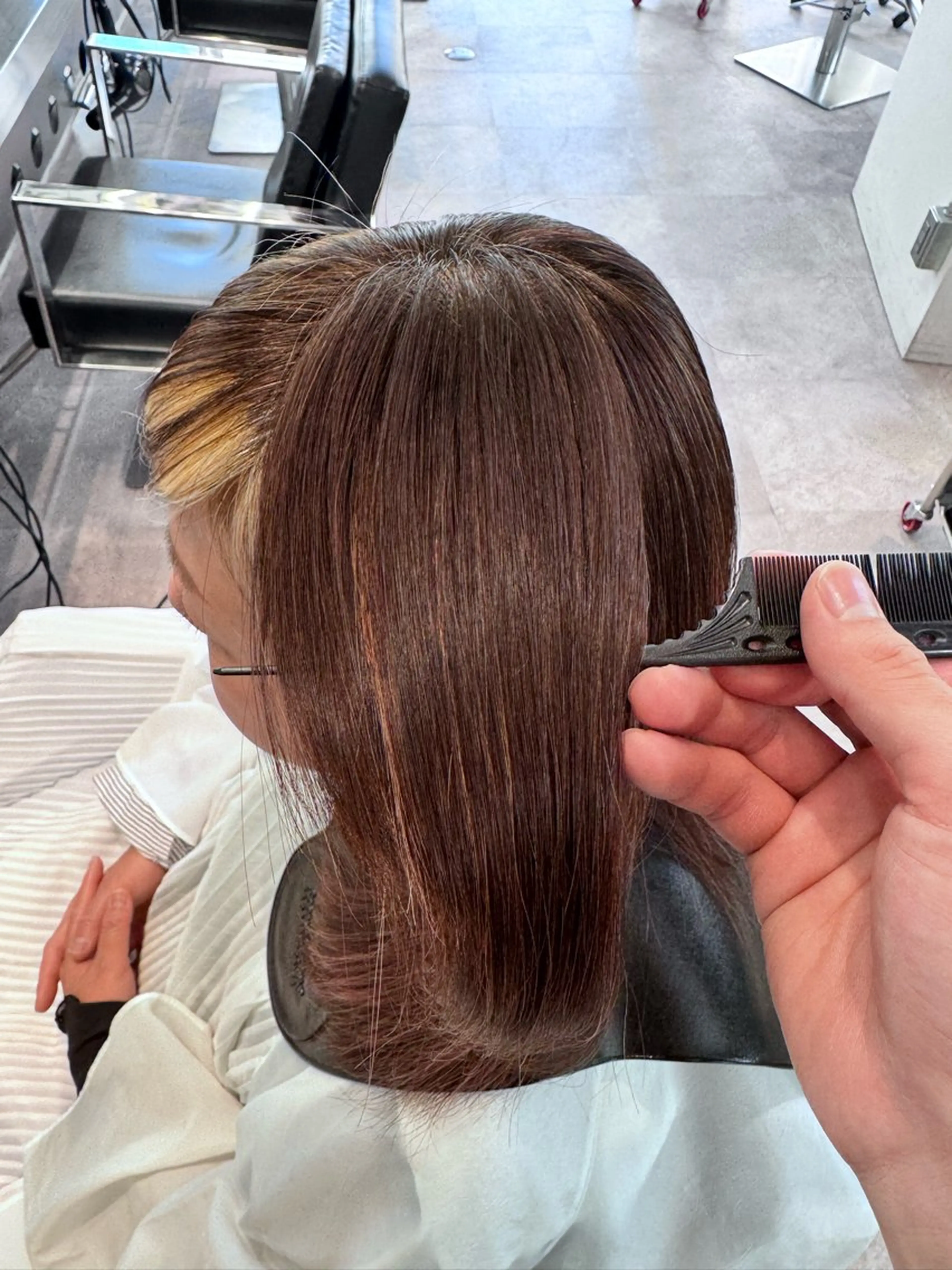 セミロング パーマ 北村 岳久翔のヘアスタイル