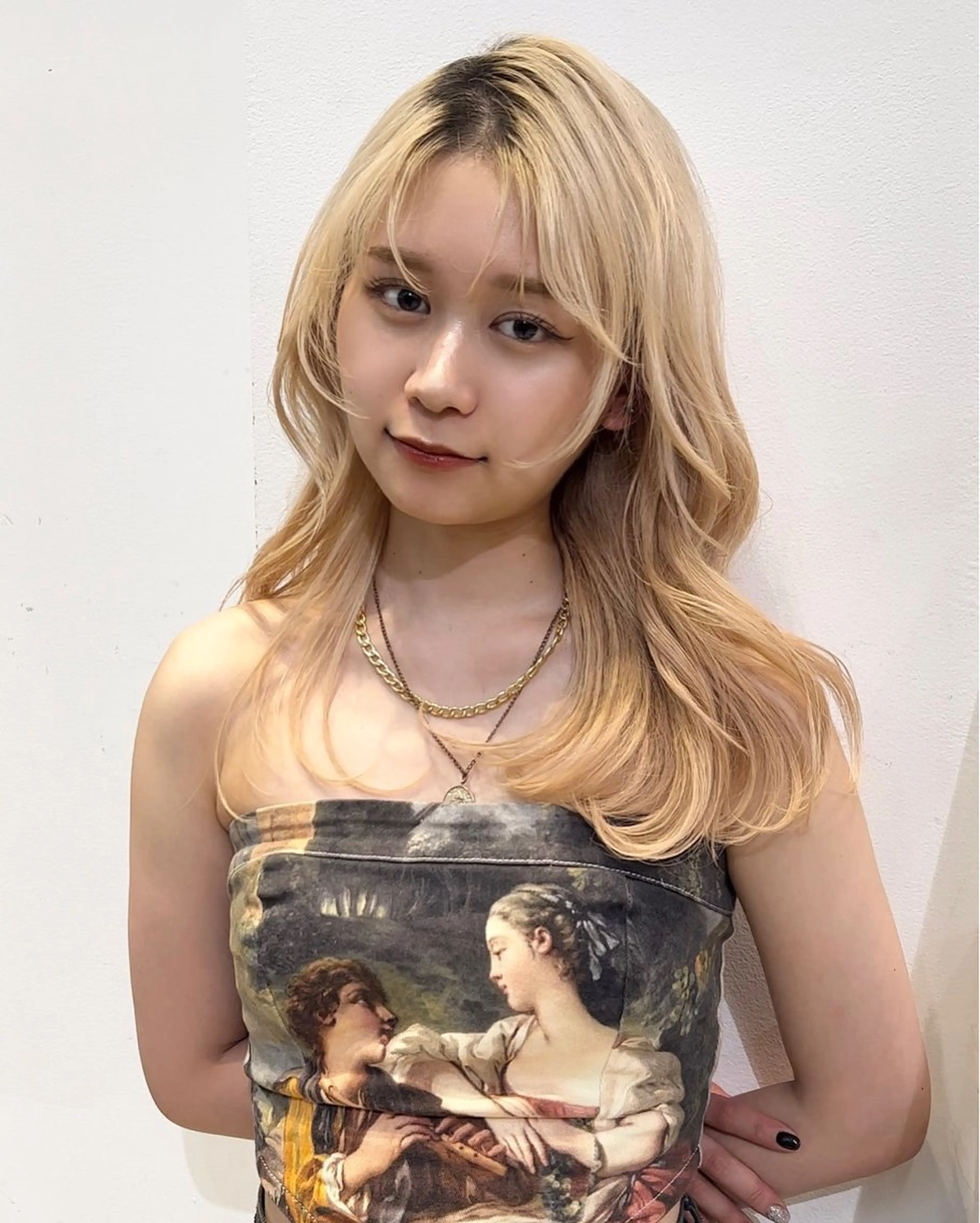 ミディアム カラー ヘアアレンジ 縮毛矯正支持率N O.1あおい🕊️✨のヘアスタイル